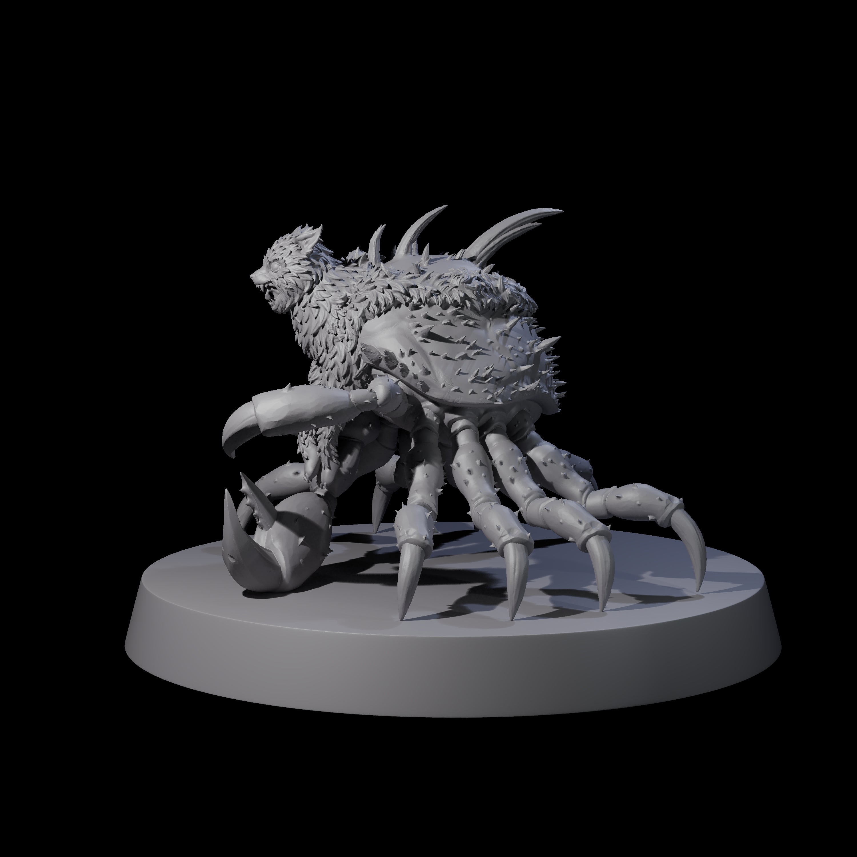 Mutated Crab Cat Miniature for Dungeons and Dragons, Pathfinder or other TTRPGs