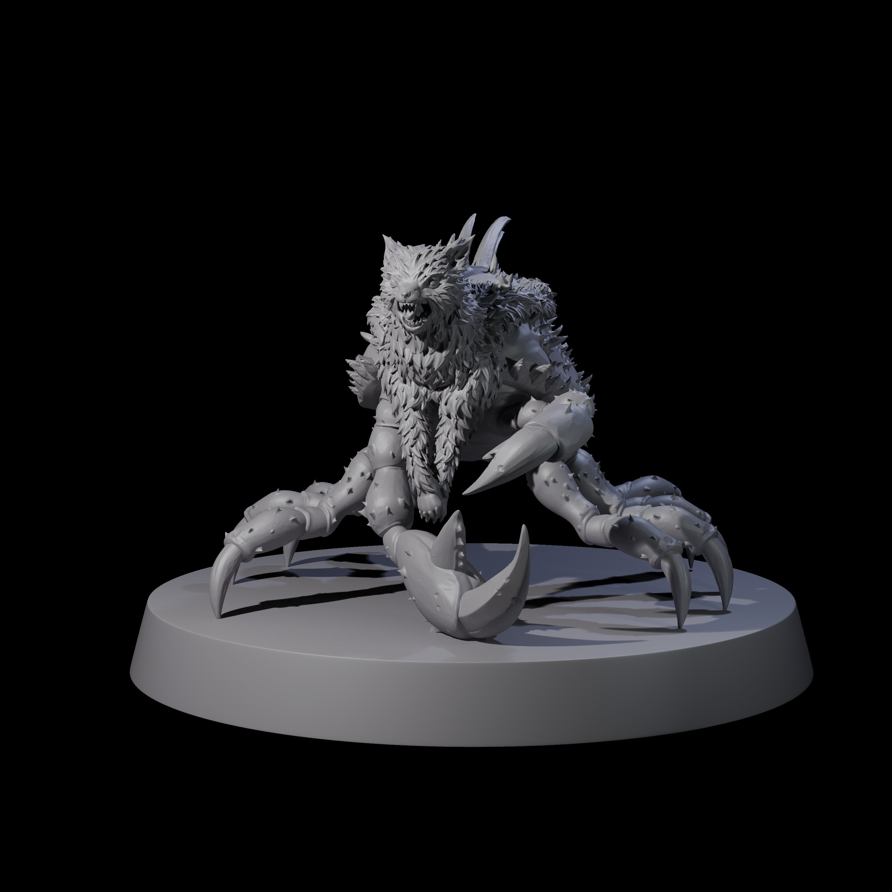 Mutated Crab Cat Miniature for Dungeons and Dragons, Pathfinder or other TTRPGs