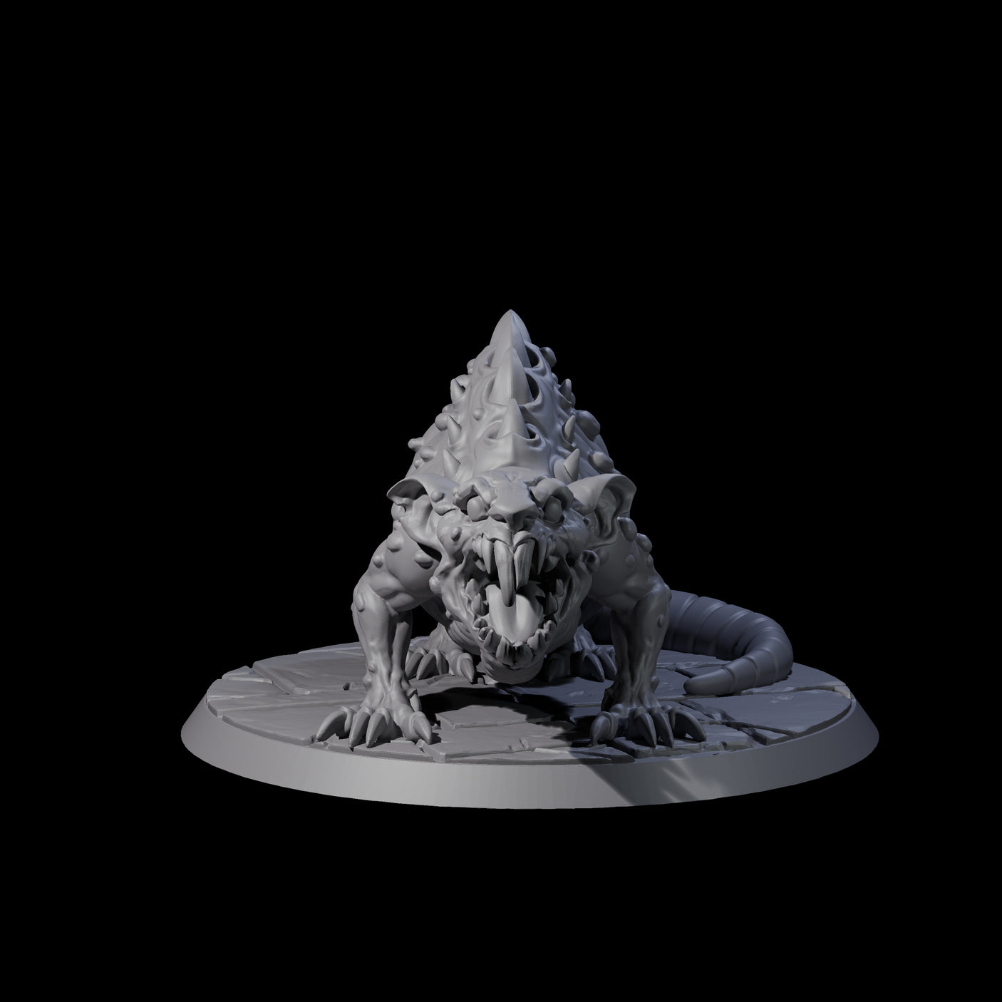 Mutated Dire Rat Miniature for Dungeons and Dragons, Pathfinder or other TTRPGs