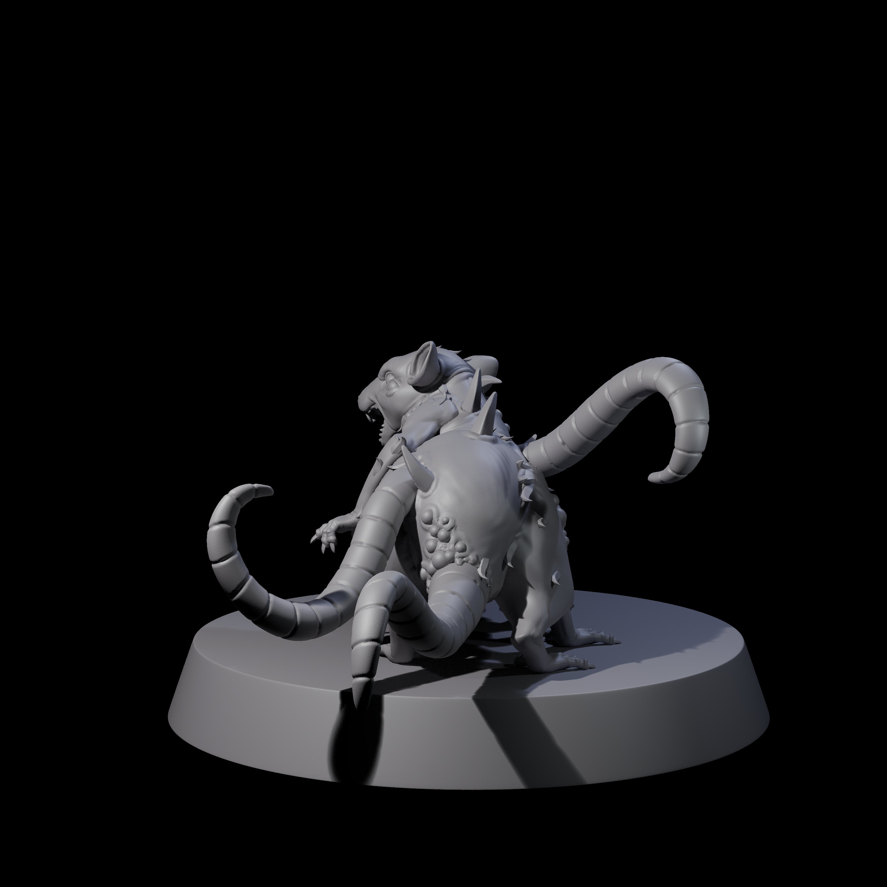 Mutated Double Rat Miniature for Dungeons and Dragons, Pathfinder or other TTRPGs
