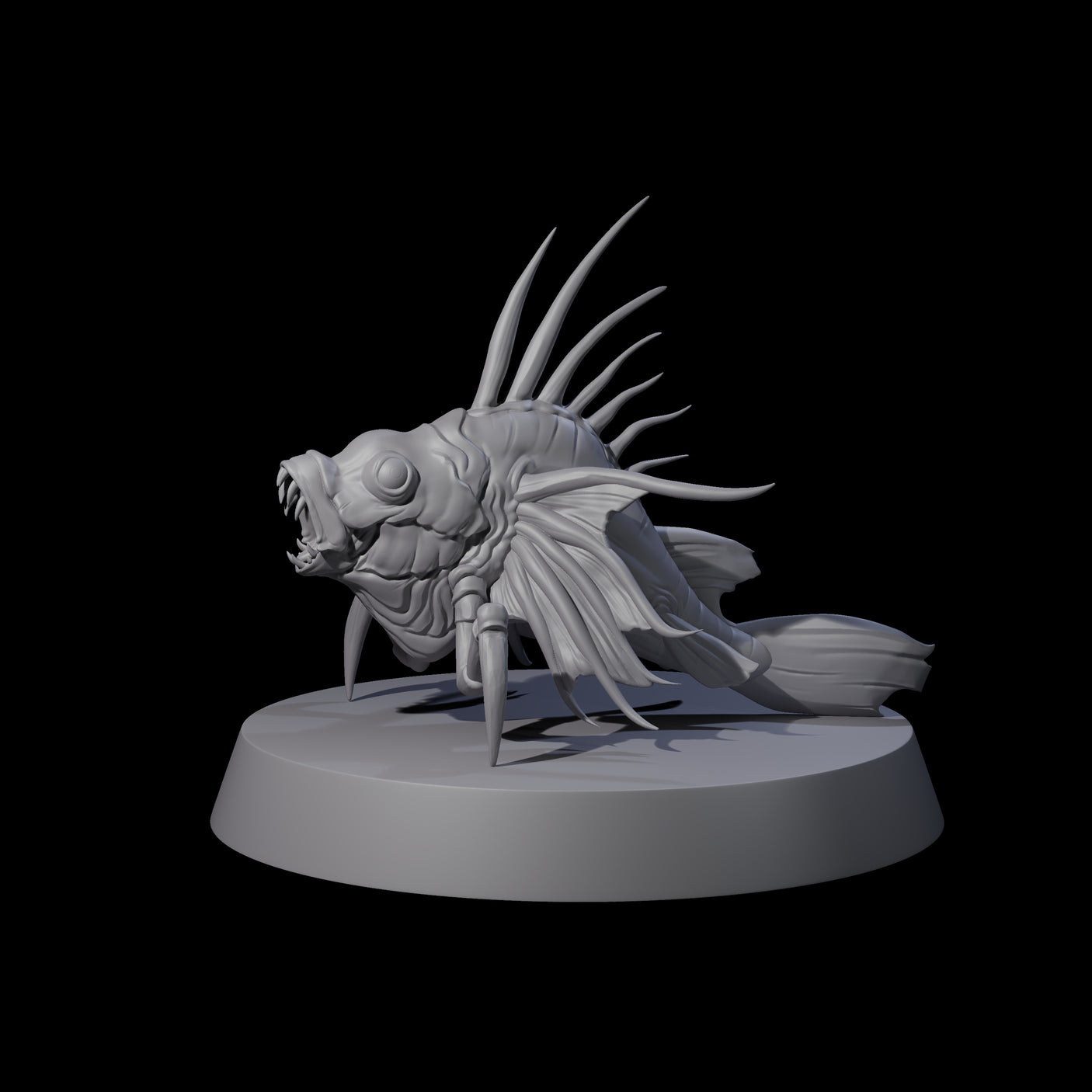 Mutated Fish Miniature for Dungeons and Dragons, Pathfinder or other TTRPGs