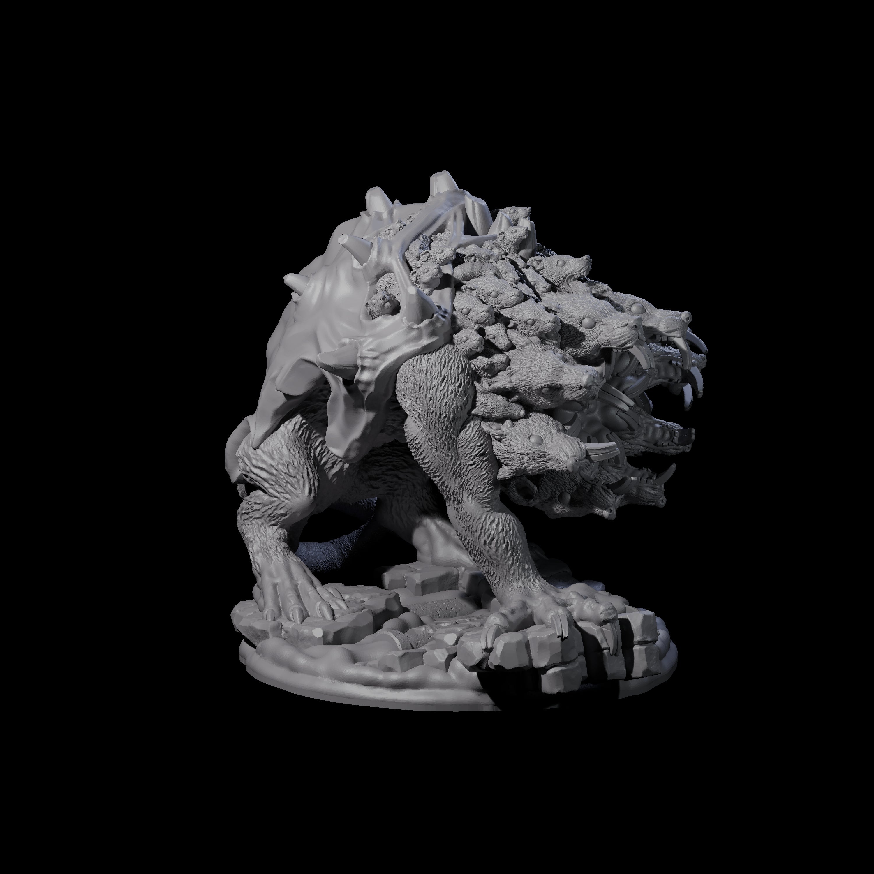 Mutated Ratking Thing Miniature for Dungeons and Dragons, Pathfinder or other TTRPGs