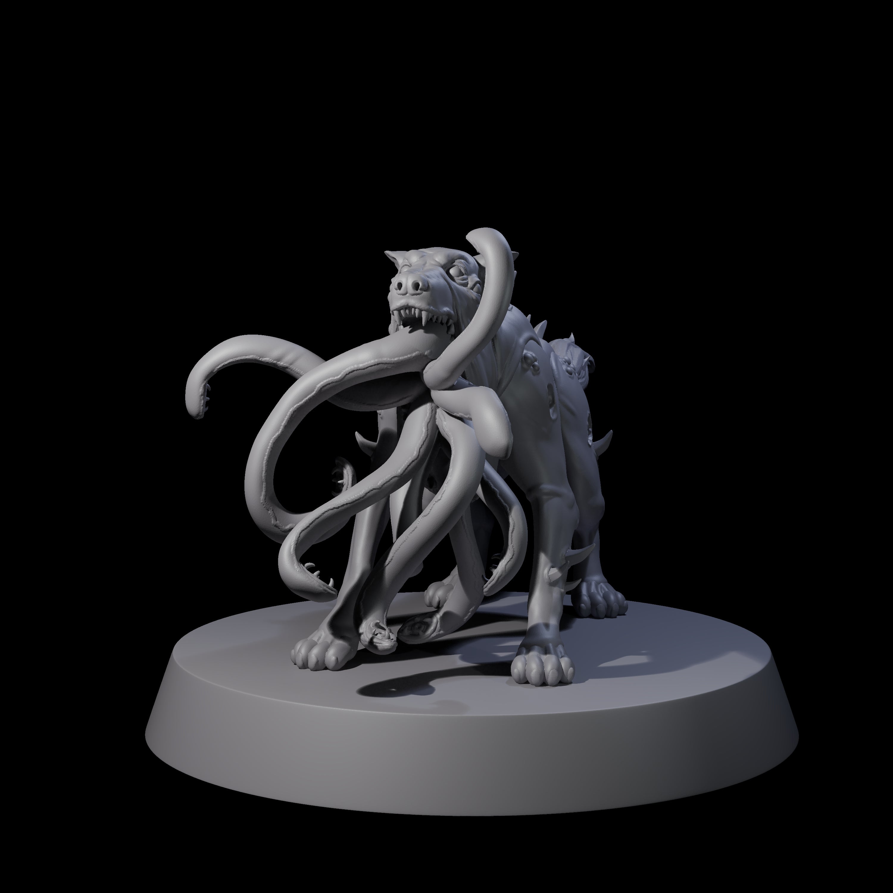 Mutated Tentacle Dog Miniature for Dungeons and Dragons, Pathfinder or other TTRPGs