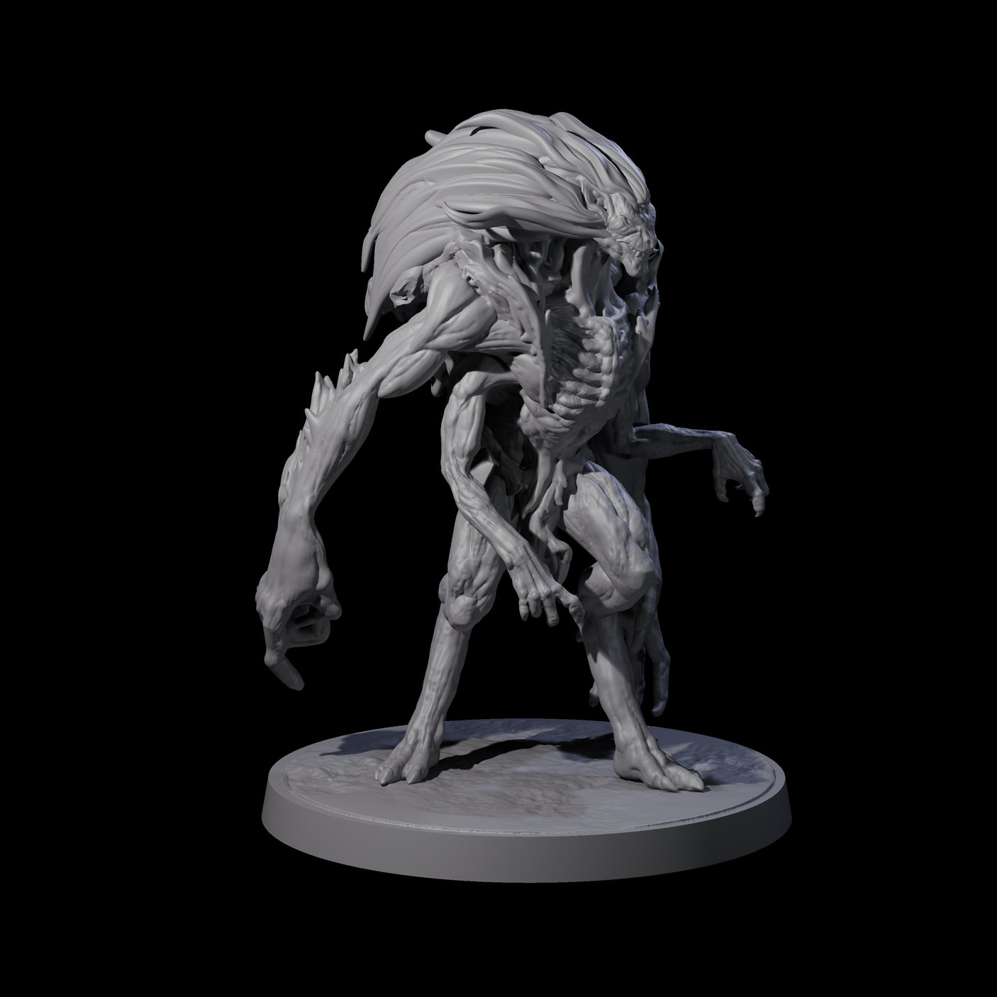 Mutated Wyrmspawn A Miniature for Dungeons and Dragons, Pathfinder or other TTRPGs