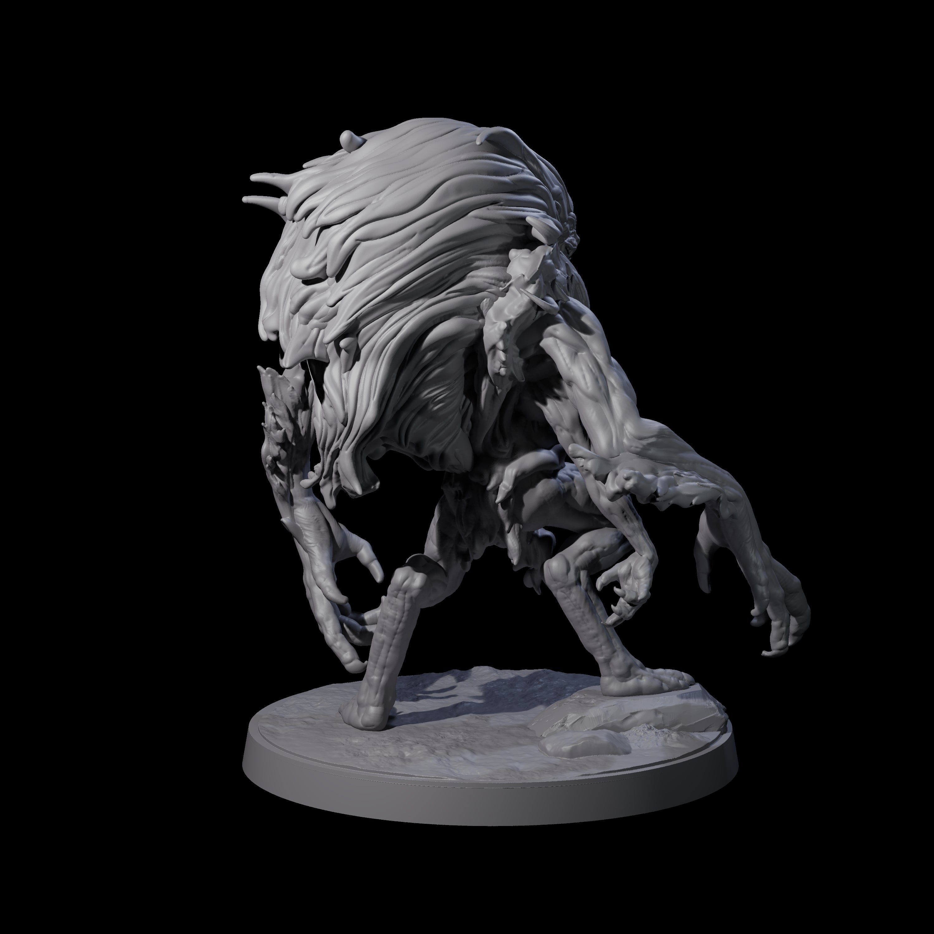 Mutated Wyrmspawn B Miniature for Dungeons and Dragons, Pathfinder or other TTRPGs