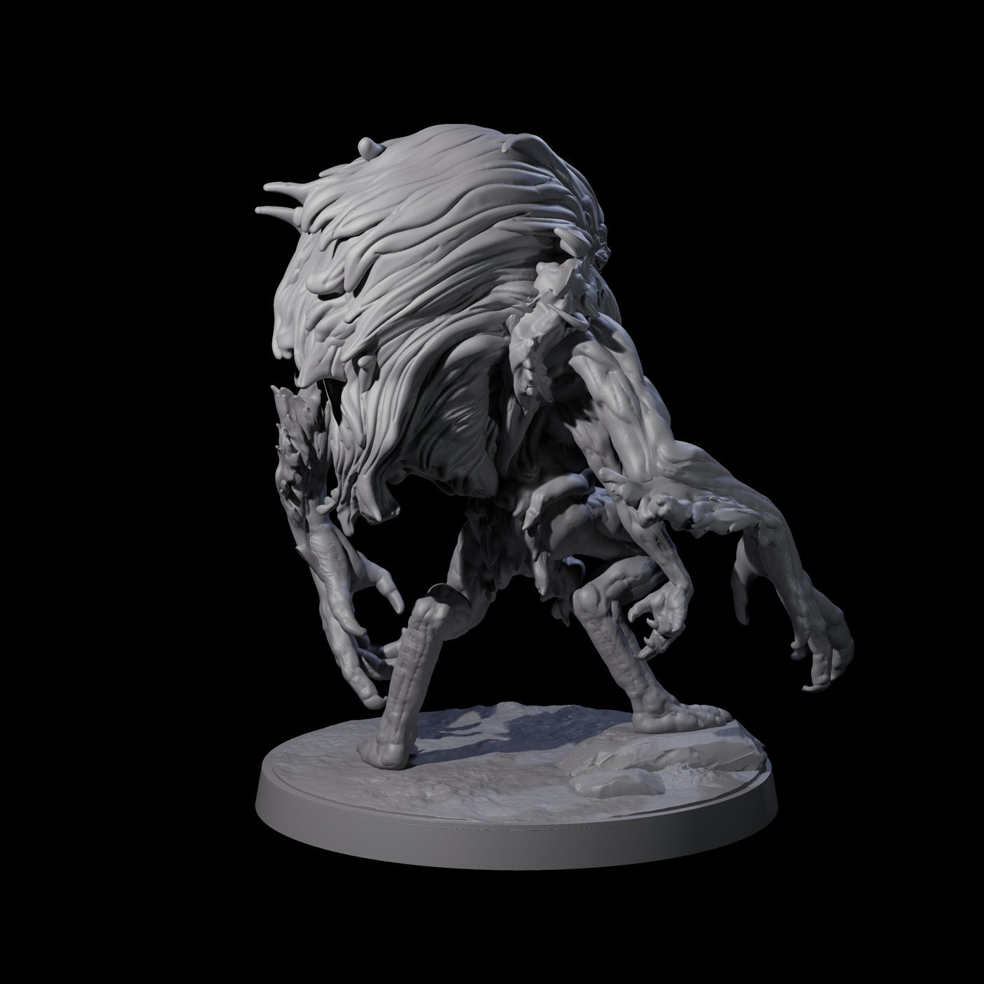 Mutated Wyrmspawn B Miniature for Dungeons and Dragons, Pathfinder or other TTRPGs