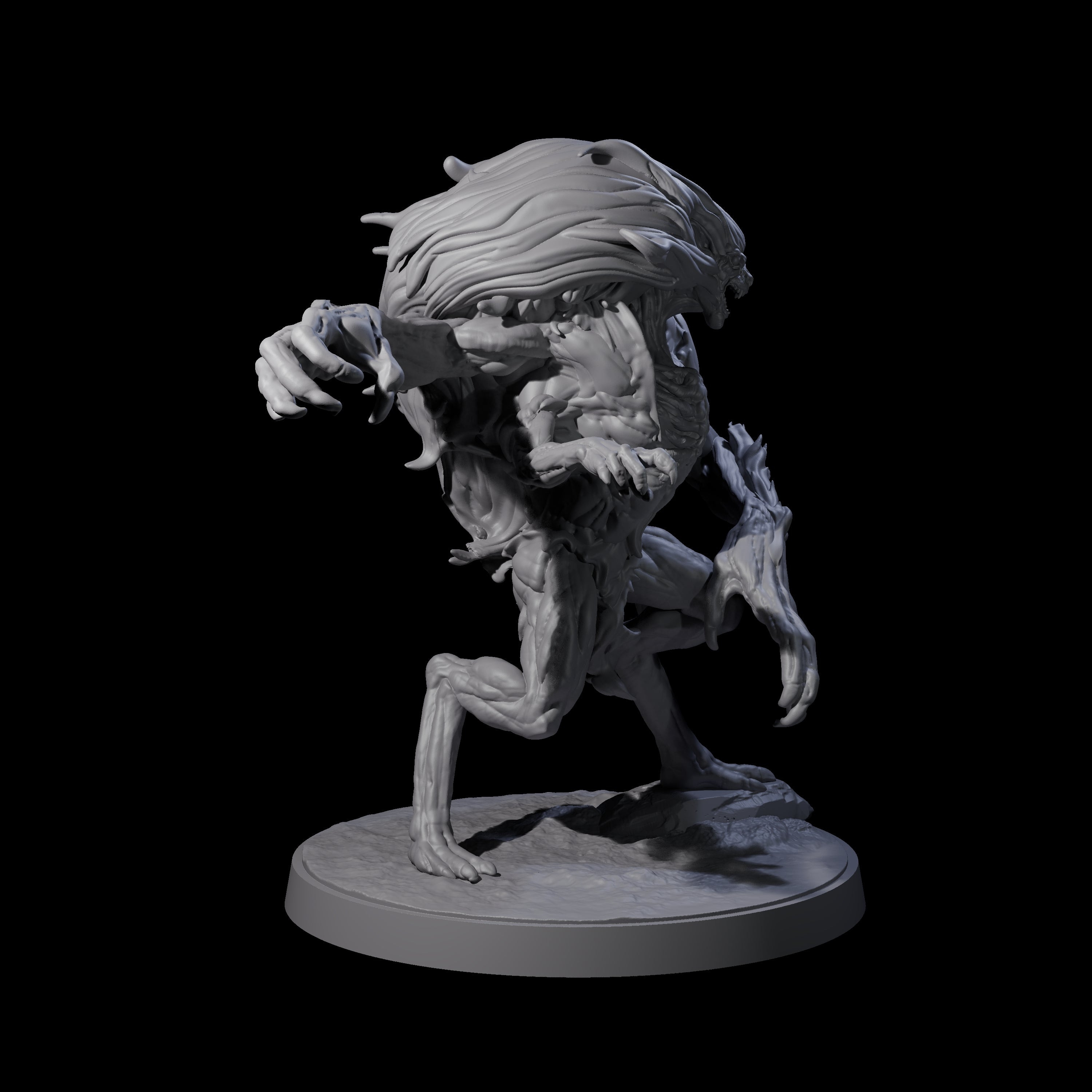 Mutated Wyrmspawn C Miniature for Dungeons and Dragons, Pathfinder or other TTRPGs