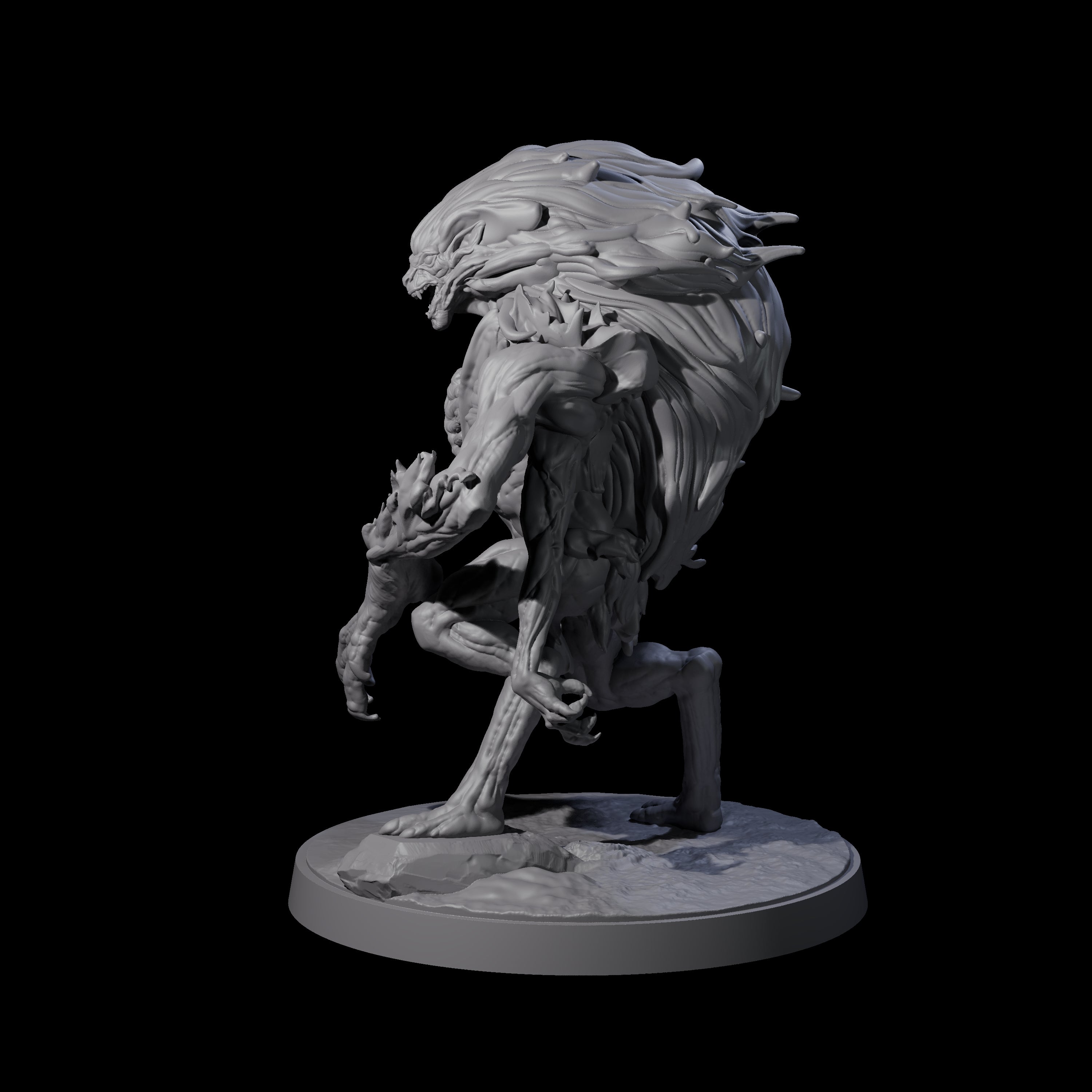 Mutated Wyrmspawn C Miniature for Dungeons and Dragons, Pathfinder or other TTRPGs