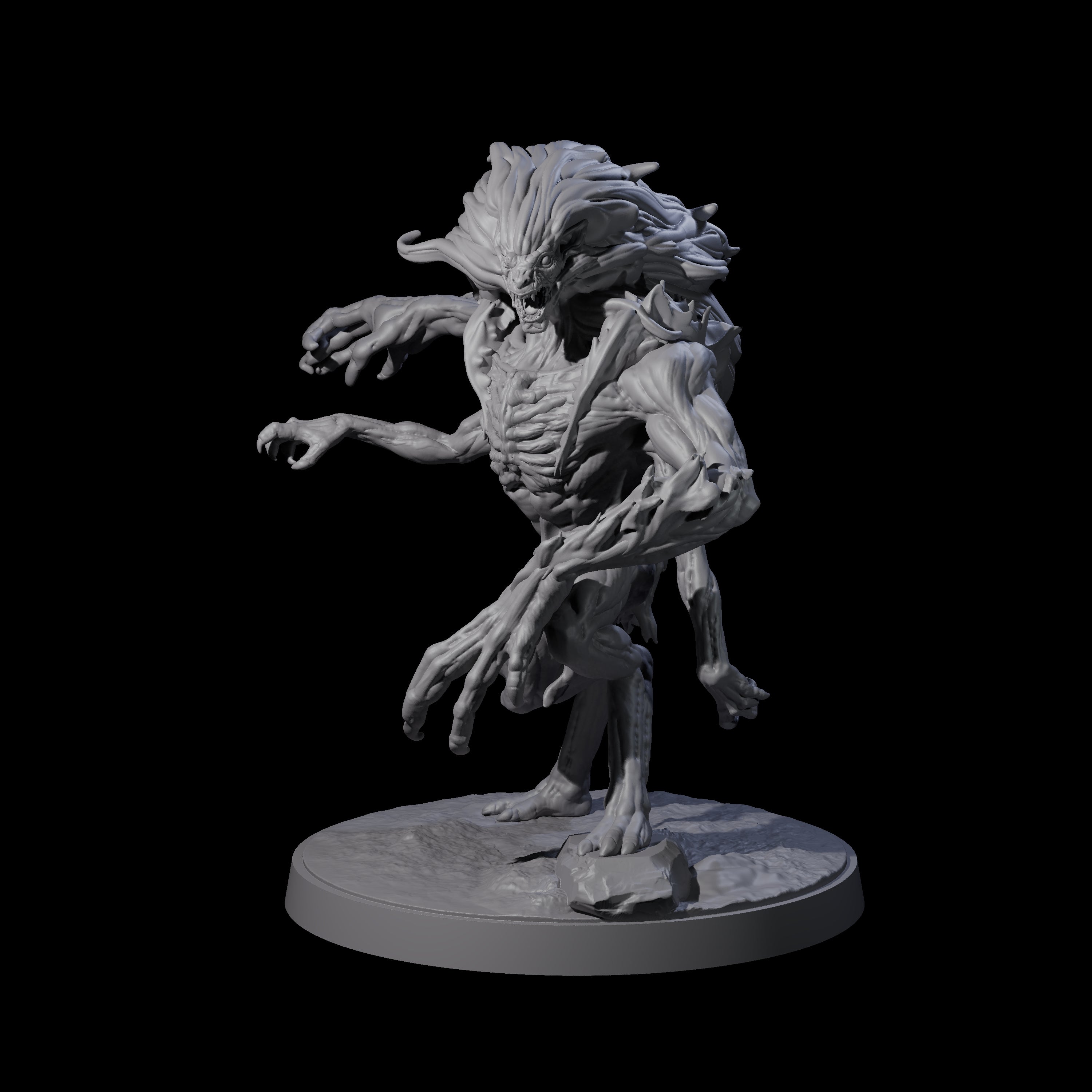 Mutated Wyrmspawn C Miniature for Dungeons and Dragons, Pathfinder or other TTRPGs