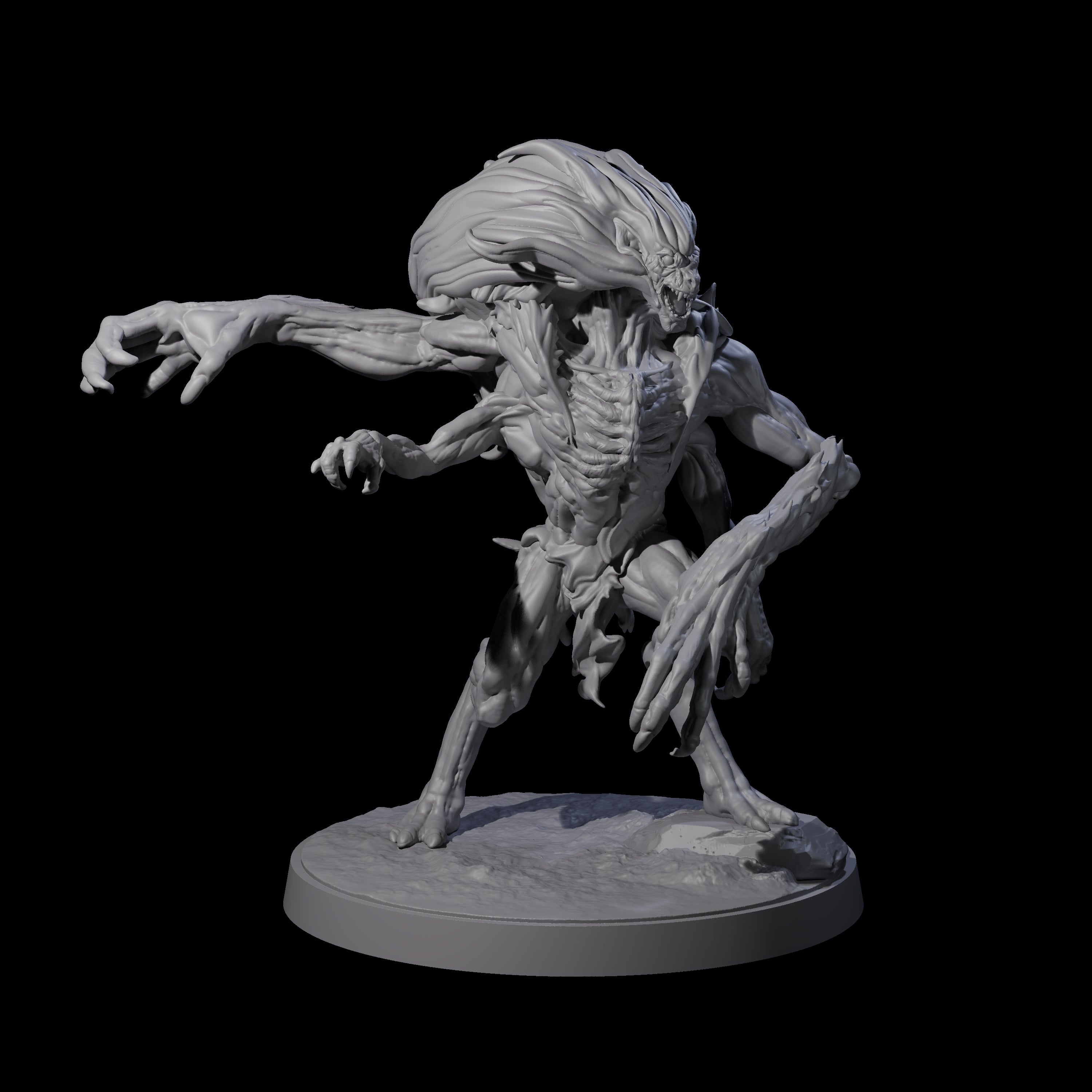 Mutated Wyrmspawn C Miniature for Dungeons and Dragons, Pathfinder or other TTRPGs