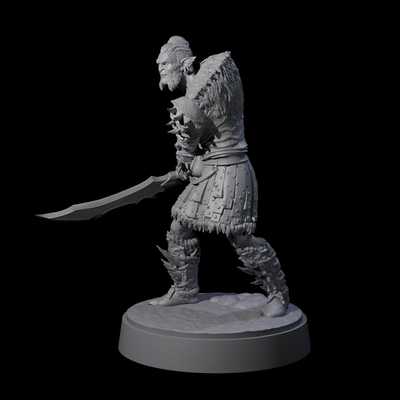 Mutton Chops Hobgoblin A Miniature for Dungeons and Dragons, Pathfinder or other TTRPGs