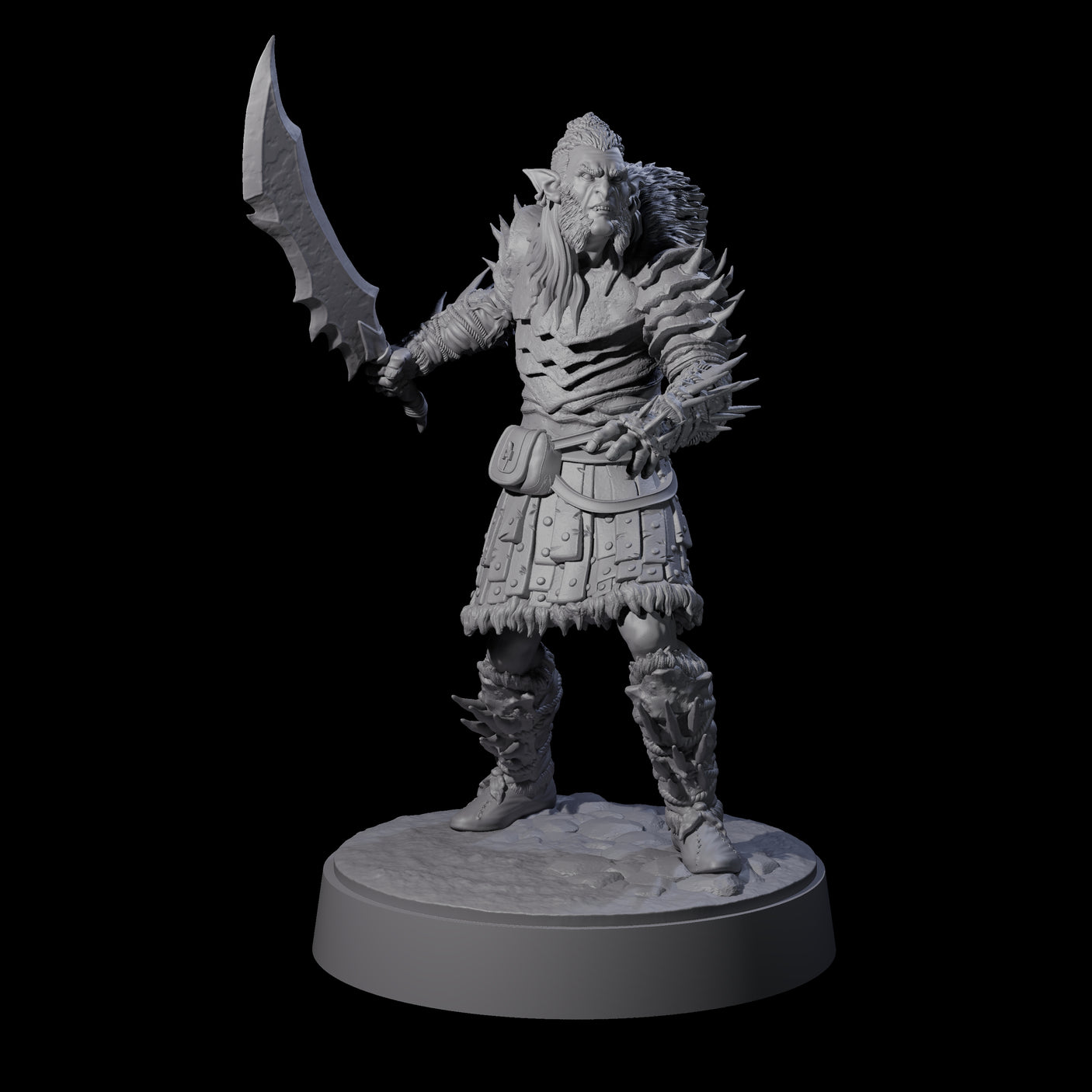 Mutton Chops Hobgoblin B Miniature for Dungeons and Dragons, Pathfinder or other TTRPGs