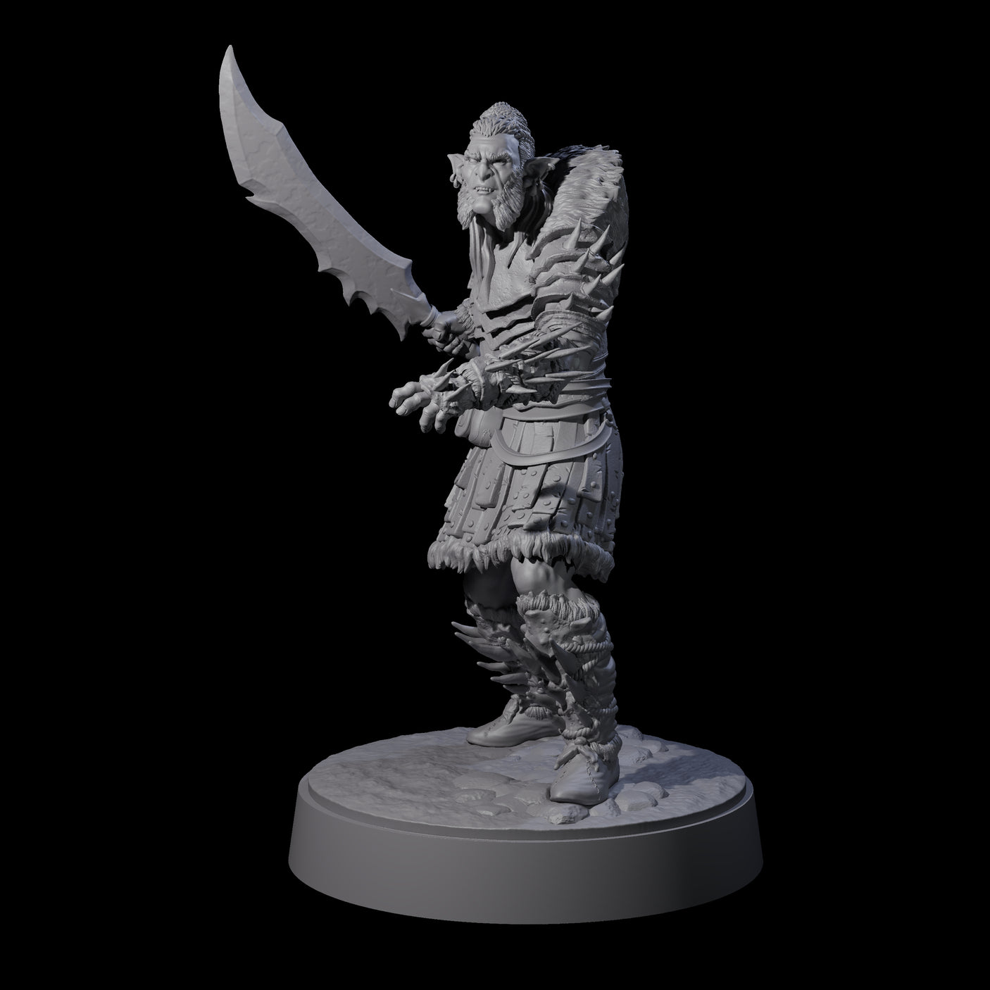 Mutton Chops Hobgoblin B Miniature for Dungeons and Dragons, Pathfinder or other TTRPGs