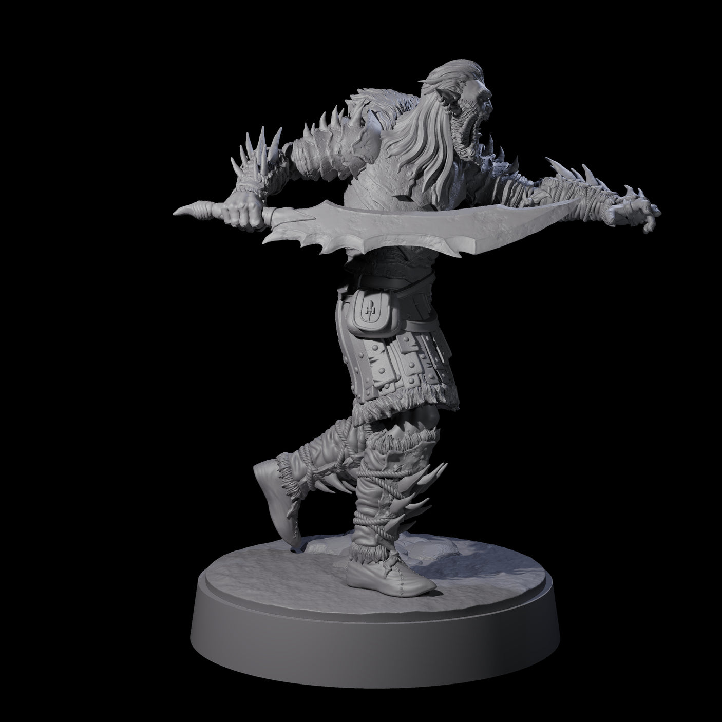 Mutton Chops Hobgoblin C Miniature for Dungeons and Dragons, Pathfinder or other TTRPGs