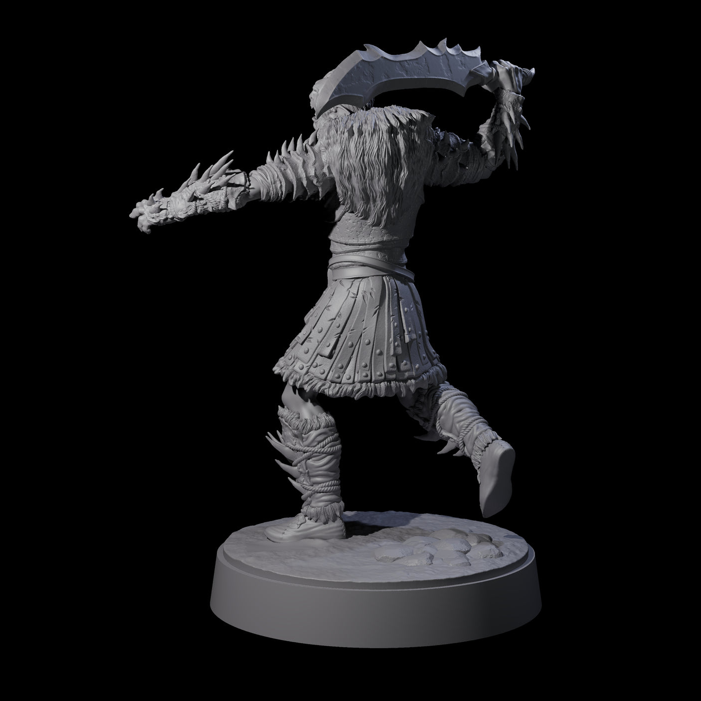 Mutton Chops Hobgoblin D Miniature for Dungeons and Dragons, Pathfinder or other TTRPGs