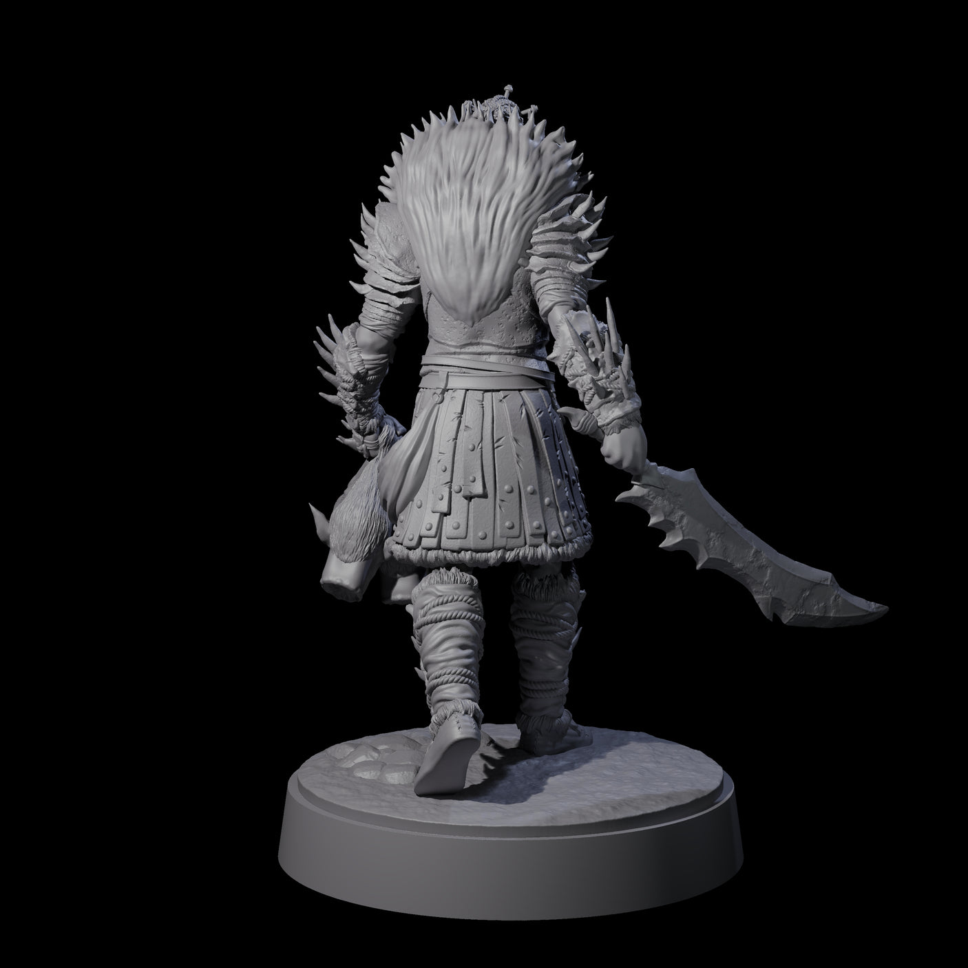 Mutton Chops Hobgoblin E Miniature for Dungeons and Dragons, Pathfinder or other TTRPGs