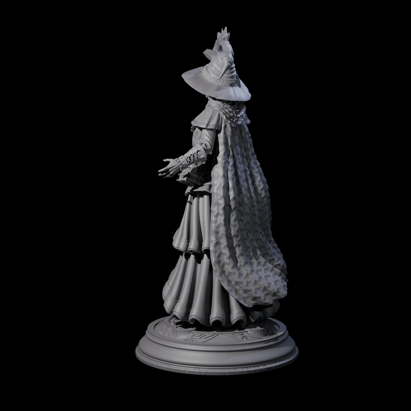 Mysterious Witch Miniature for Dungeons and Dragons, Pathfinder or other TTRPGs
