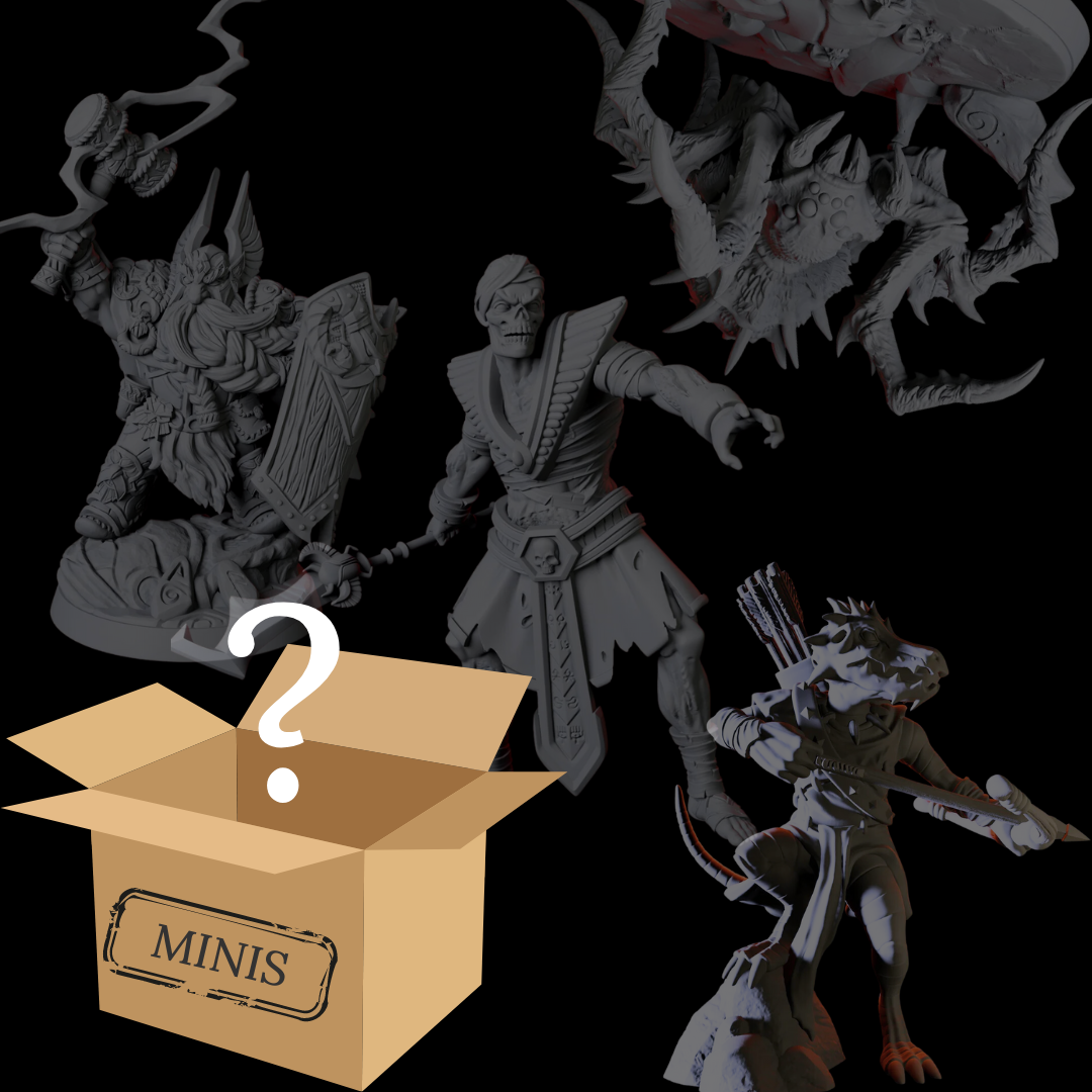 Mystery Miniature Box Miniature for Dungeons and Dragons, Pathfinder or other TTRPGs