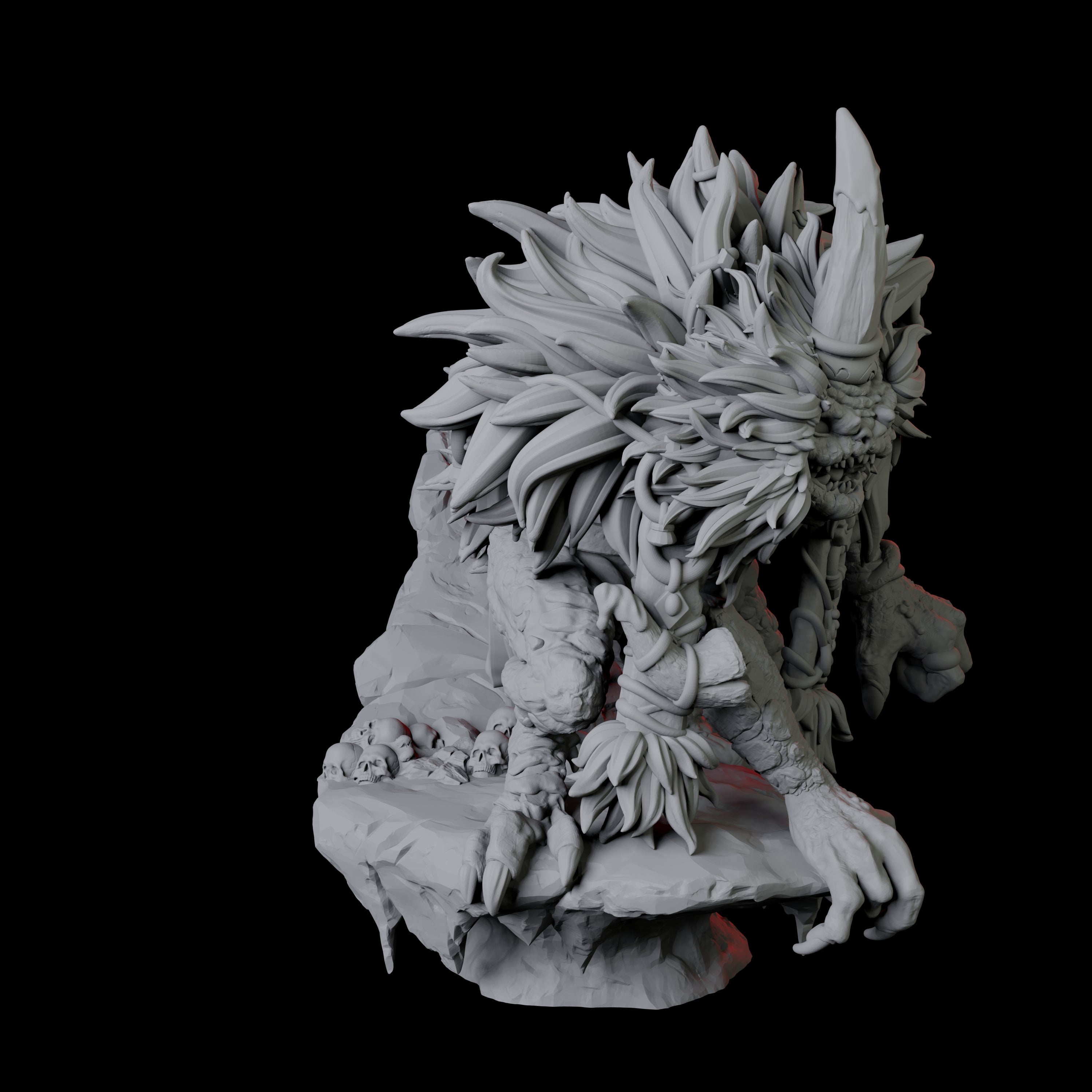 Mystic Boggard Swampseer Miniature for Dungeons and Dragons, Pathfinder or other TTRPGs