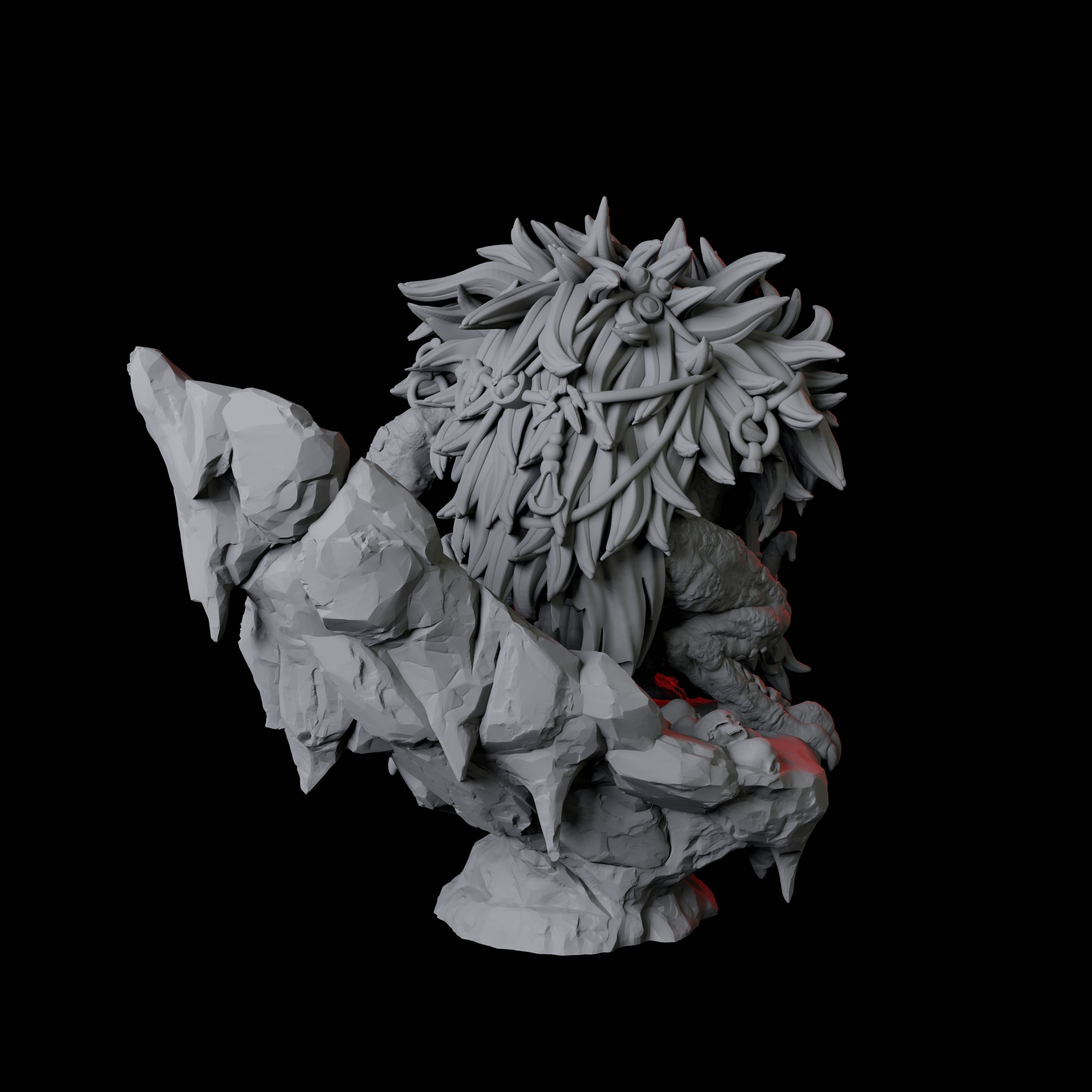 Mystic Boggard Swampseer Miniature for Dungeons and Dragons, Pathfinder or other TTRPGs