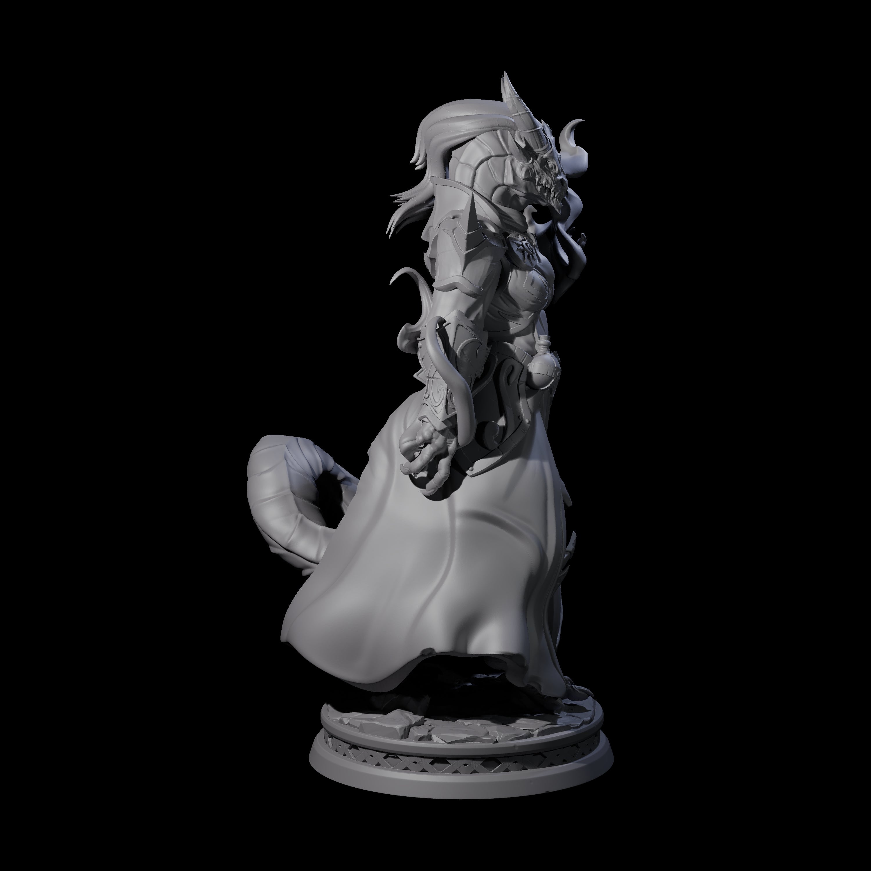 Mystical Dragonborn Sorcerer Miniature for Dungeons and Dragons, Pathfinder or other TTRPGs