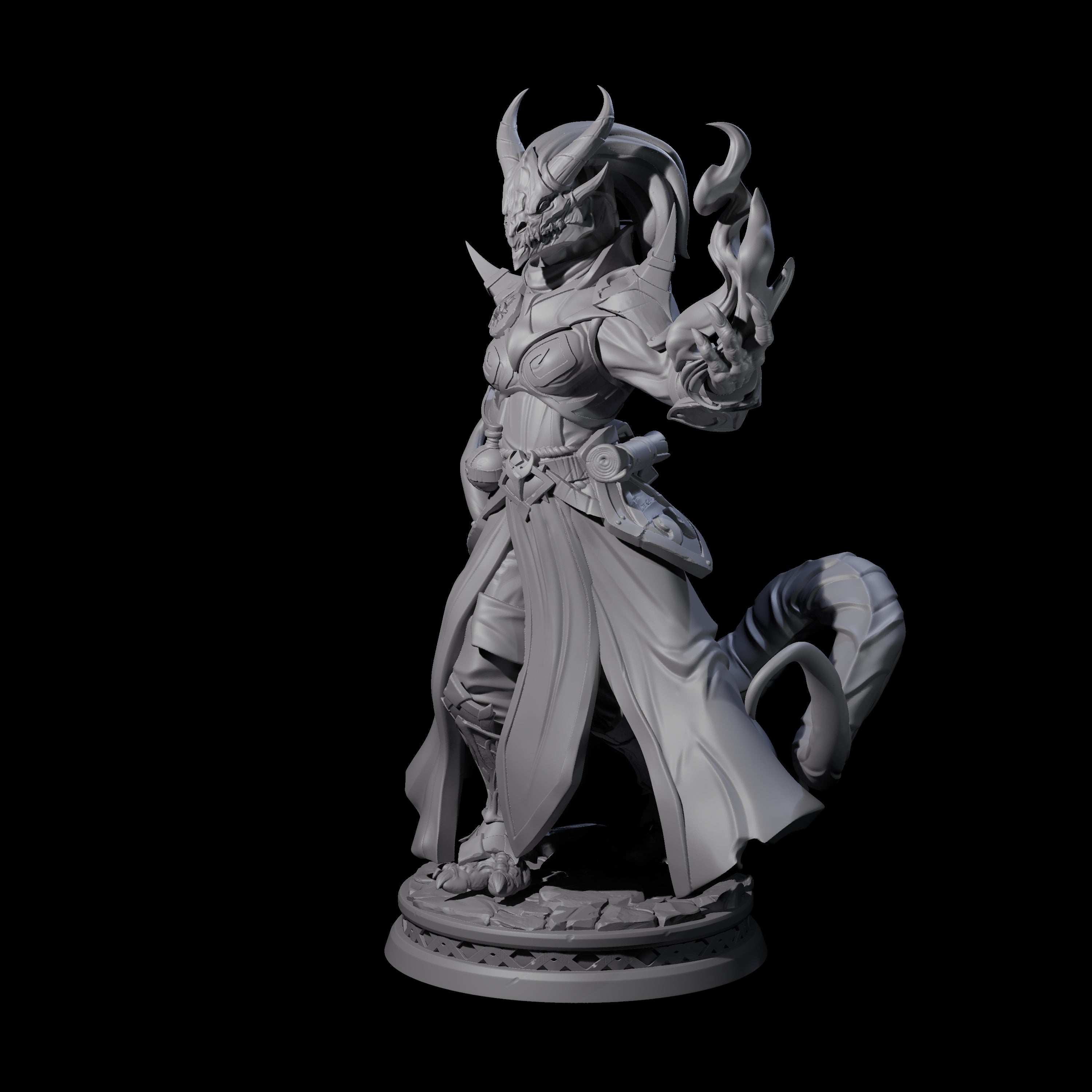 Mystical Dragonborn Sorcerer Miniature for Dungeons and Dragons, Pathfinder or other TTRPGs