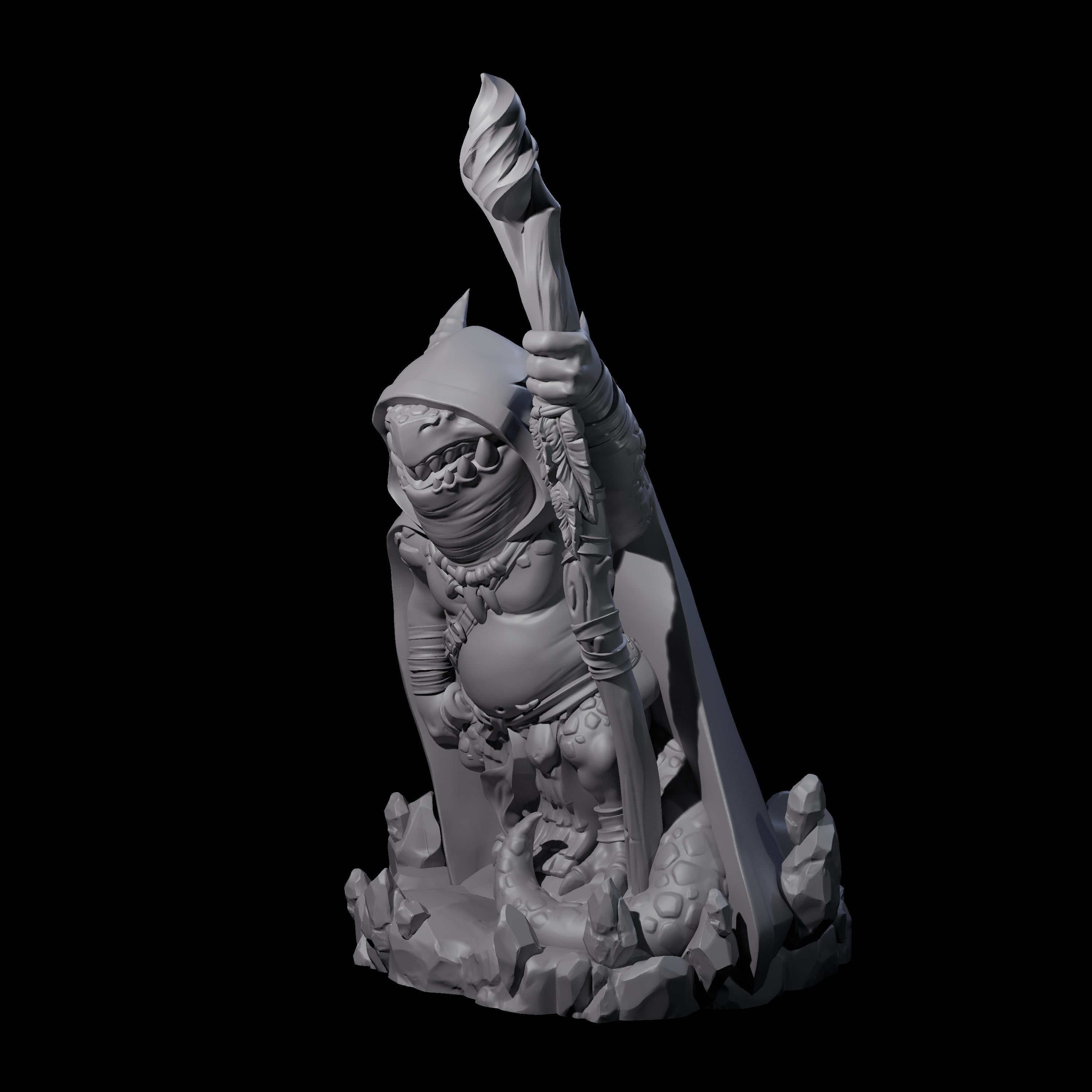 Mystical Kobold Mage Miniature for Dungeons and Dragons, Pathfinder or other TTRPGs