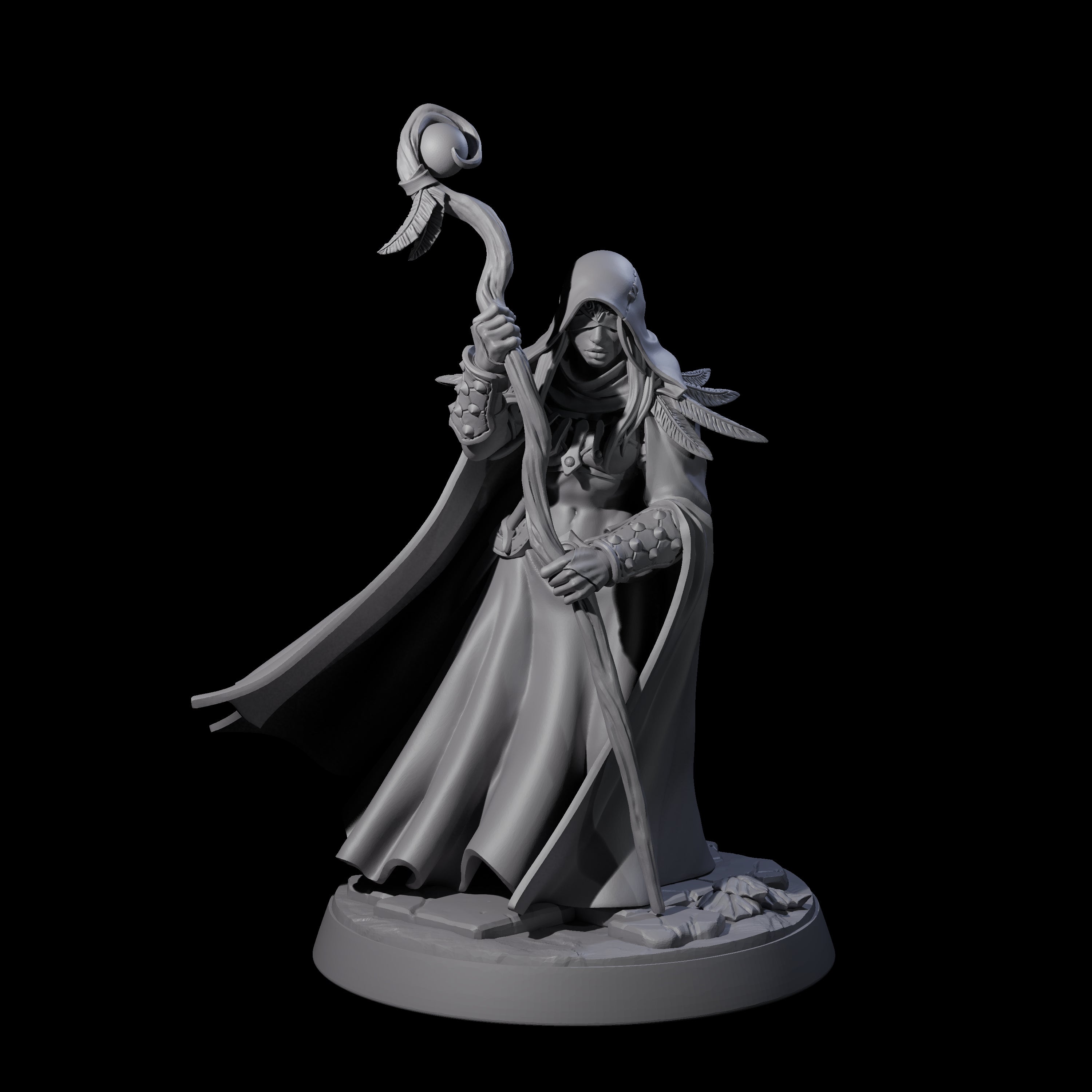 Mystical Oracle Miniature for Dungeons and Dragons, Pathfinder or other TTRPGs