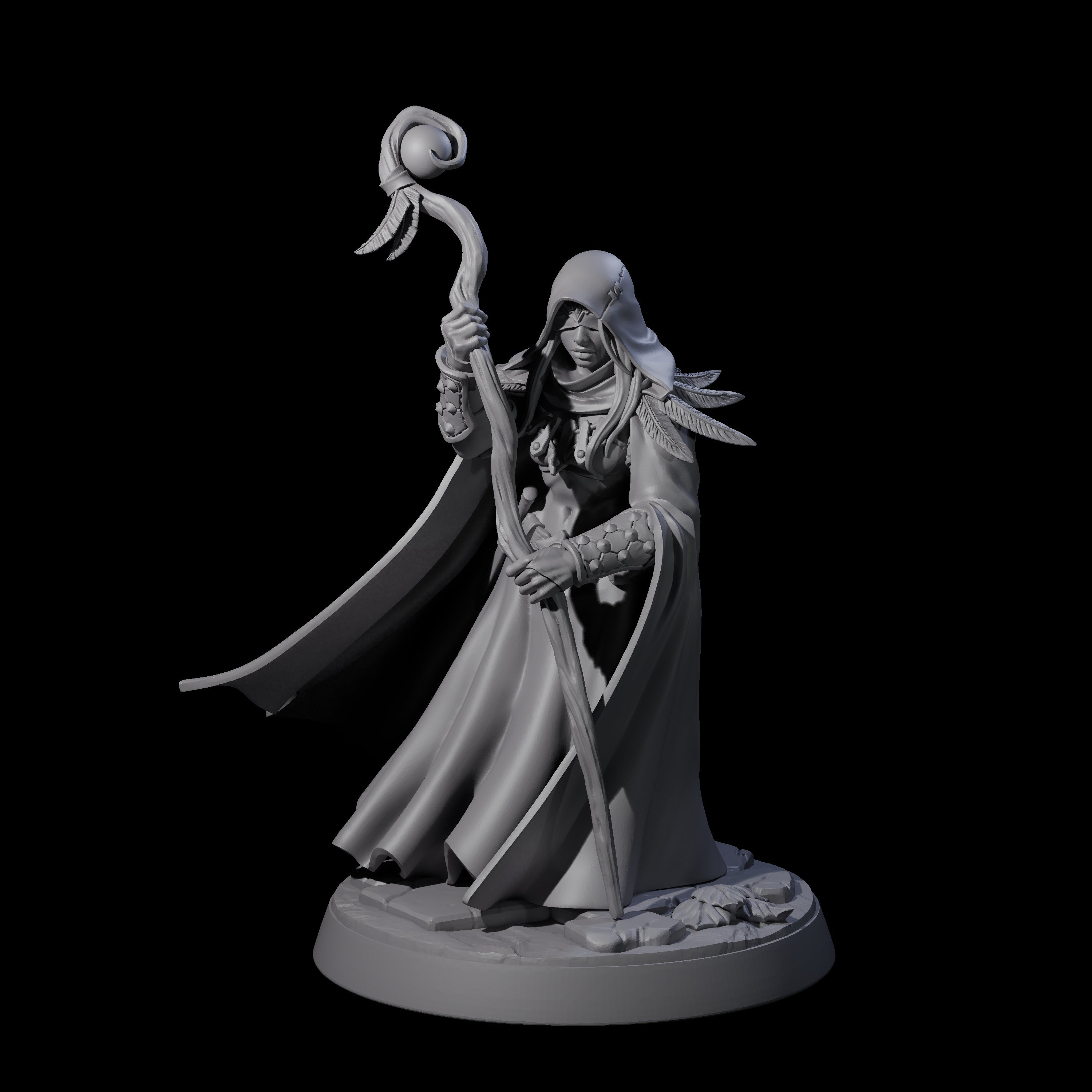 Mystical Oracle Miniature for Dungeons and Dragons, Pathfinder or other TTRPGs