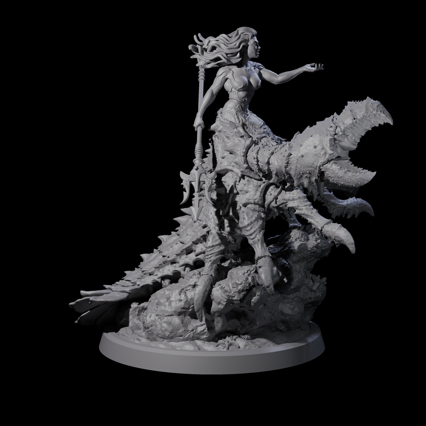 Mythic Charybdis D Miniature for Dungeons and Dragons, Pathfinder or other TTRPGs