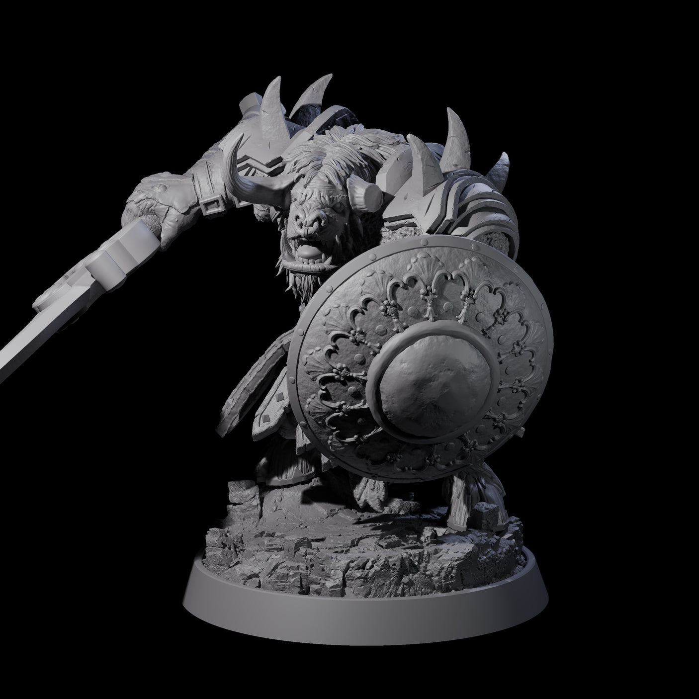Mythical Maze Minotaur J Miniature for Dungeons and Dragons, Pathfinder or other TTRPGs