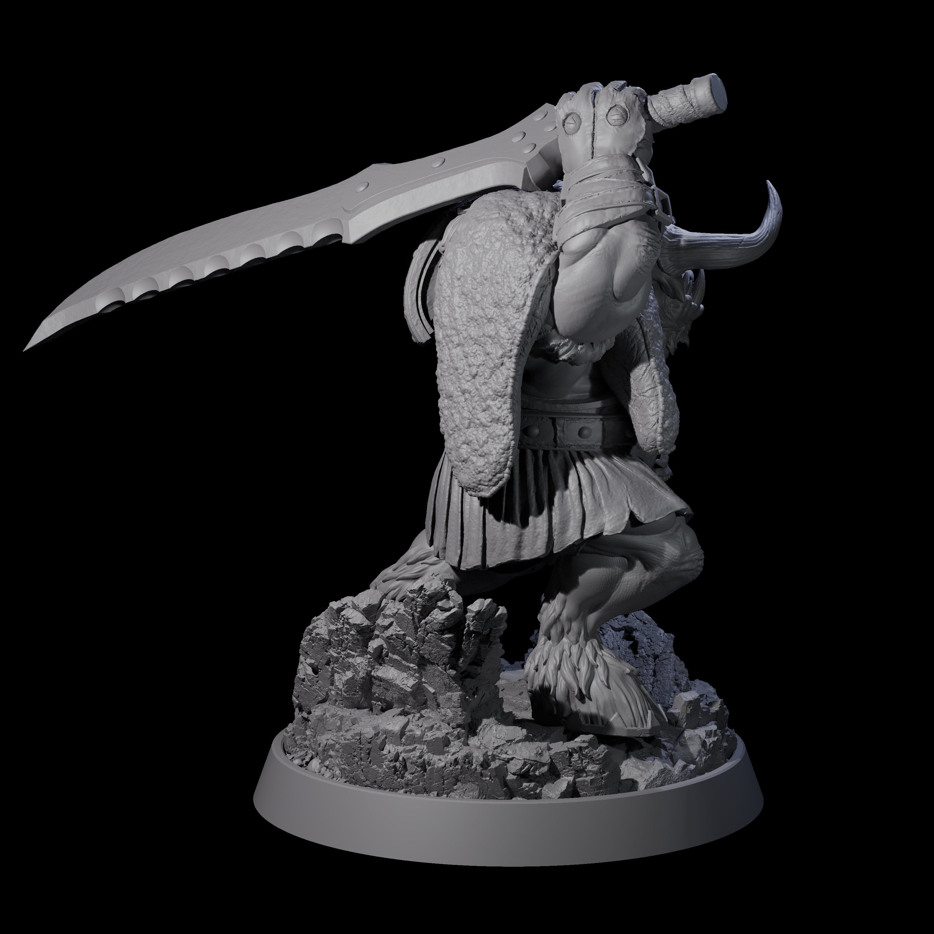 Mythical Maze Minotaur L Miniature for Dungeons and Dragons, Pathfinder or other TTRPGs