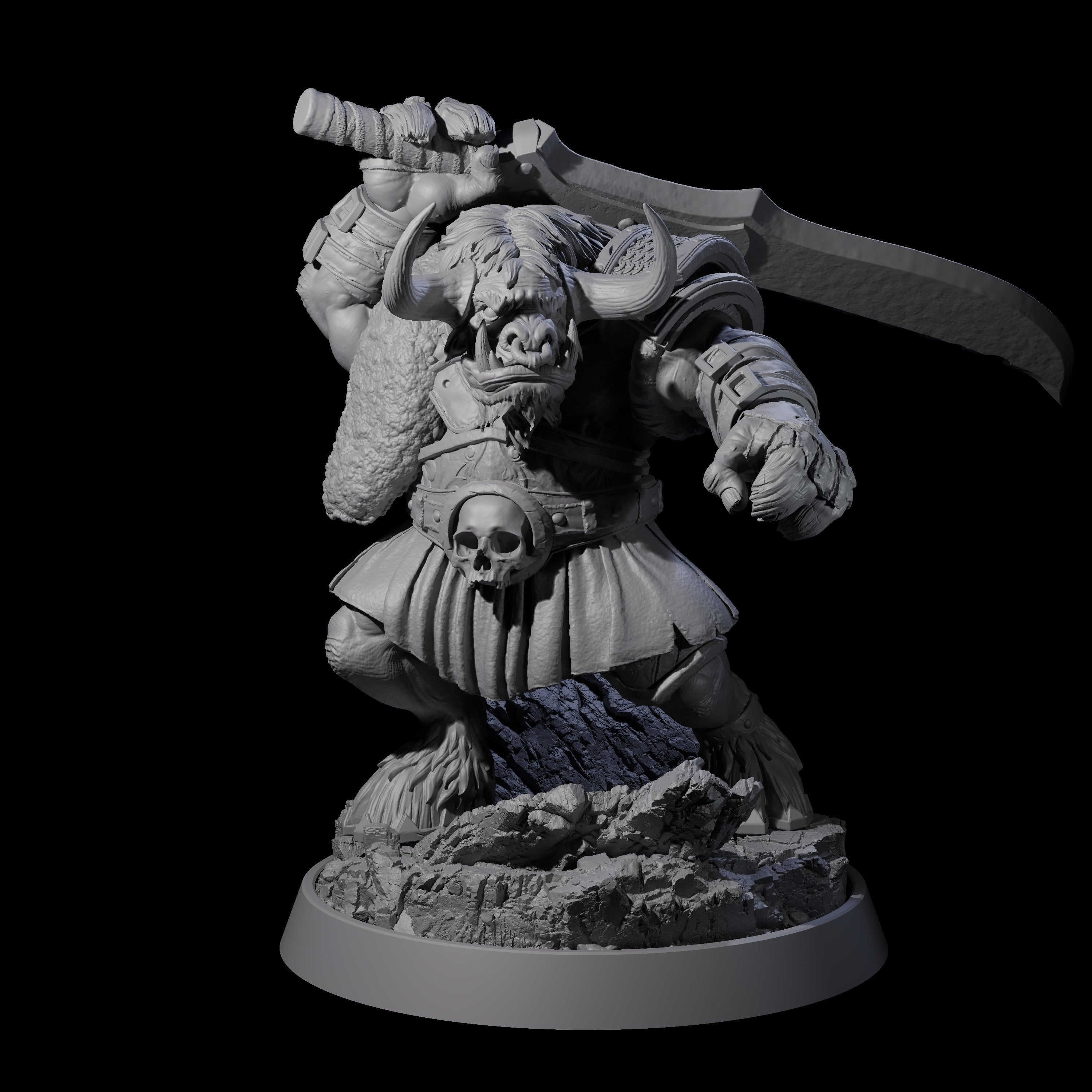 Mythical Maze Minotaur L Miniature for Dungeons and Dragons, Pathfinder or other TTRPGs