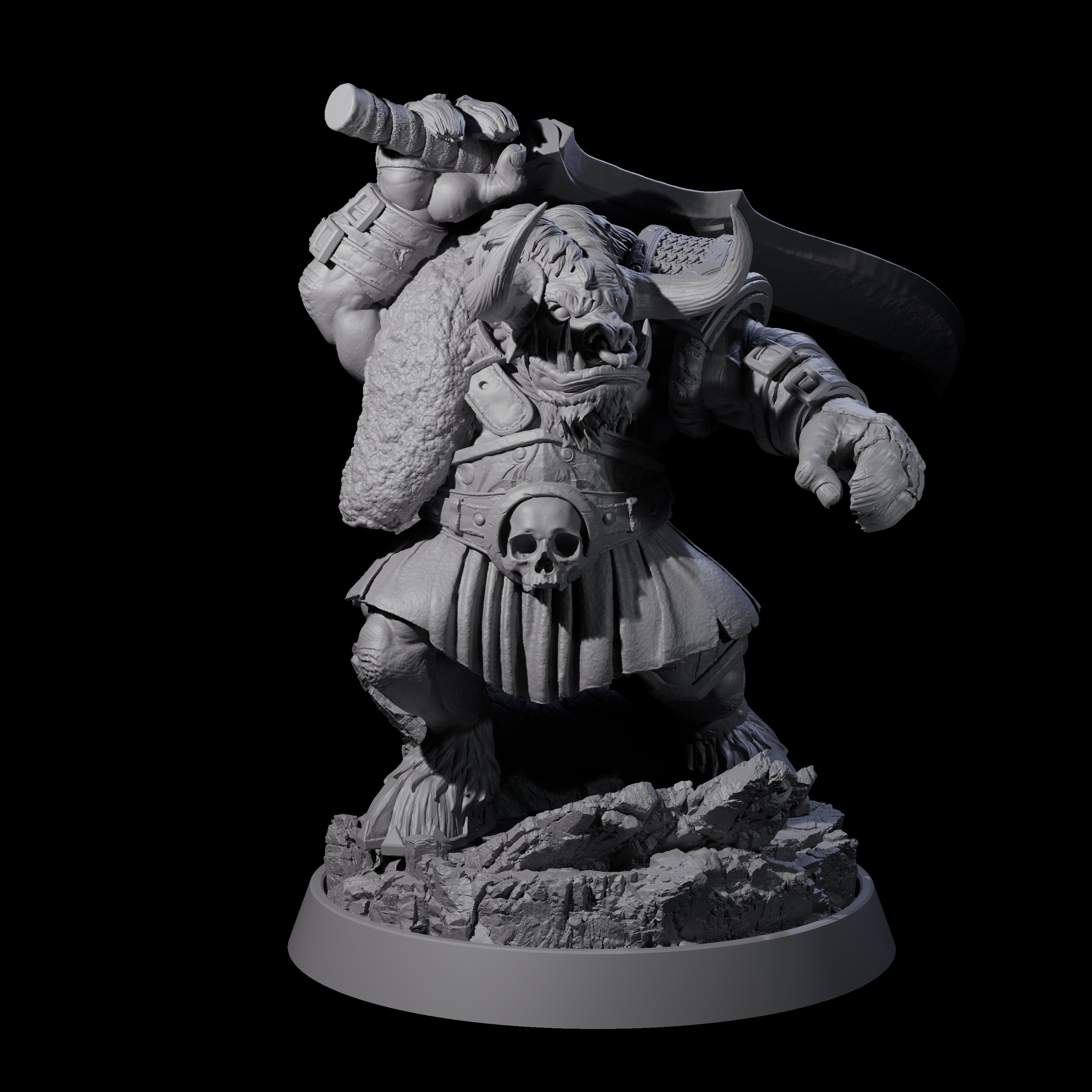 Mythical Maze Minotaurs Miniature for Dungeons and Dragons, Pathfinder or other TTRPGs