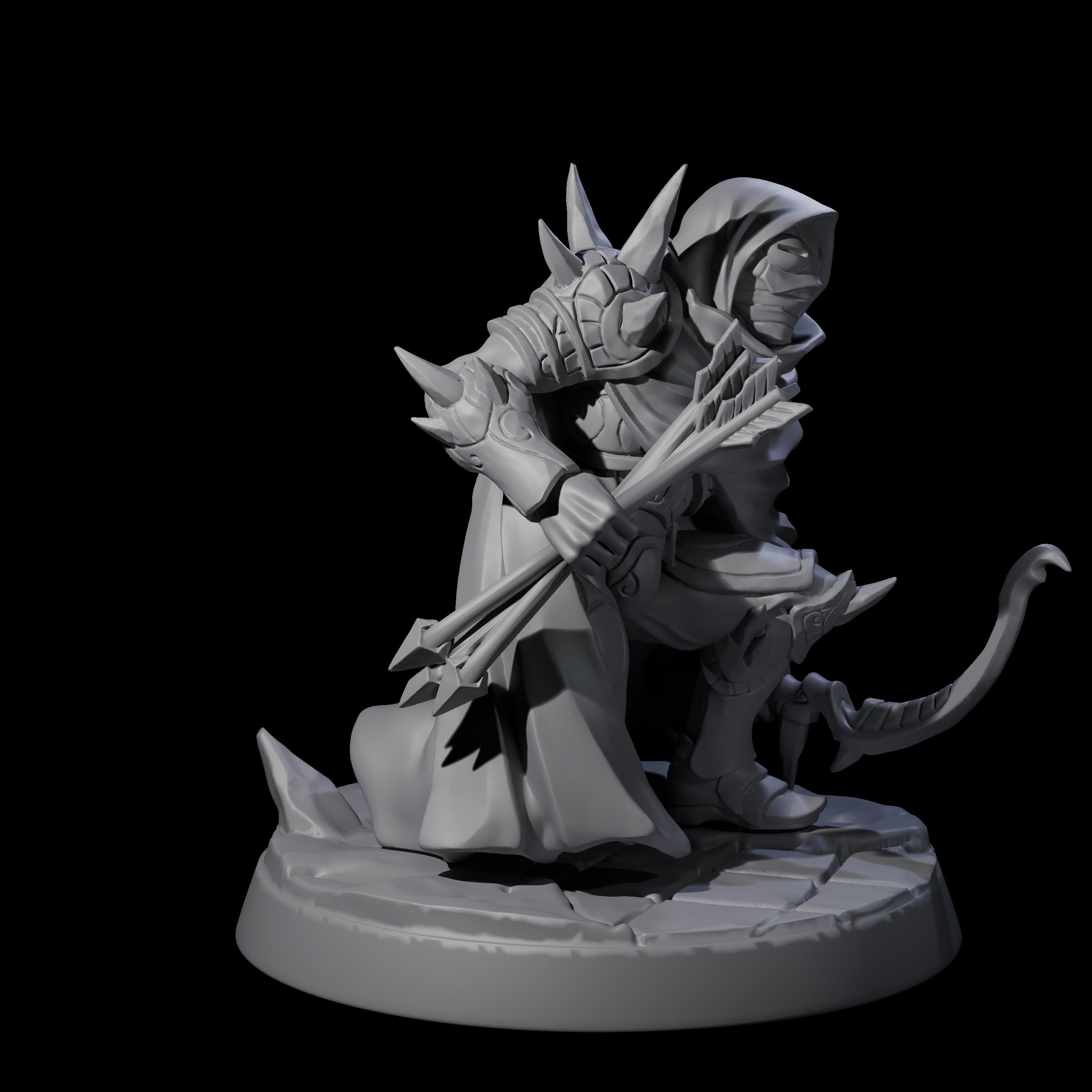 Nefarious Drow Assassin A Miniature for Dungeons and Dragons, Pathfinder or other TTRPGs