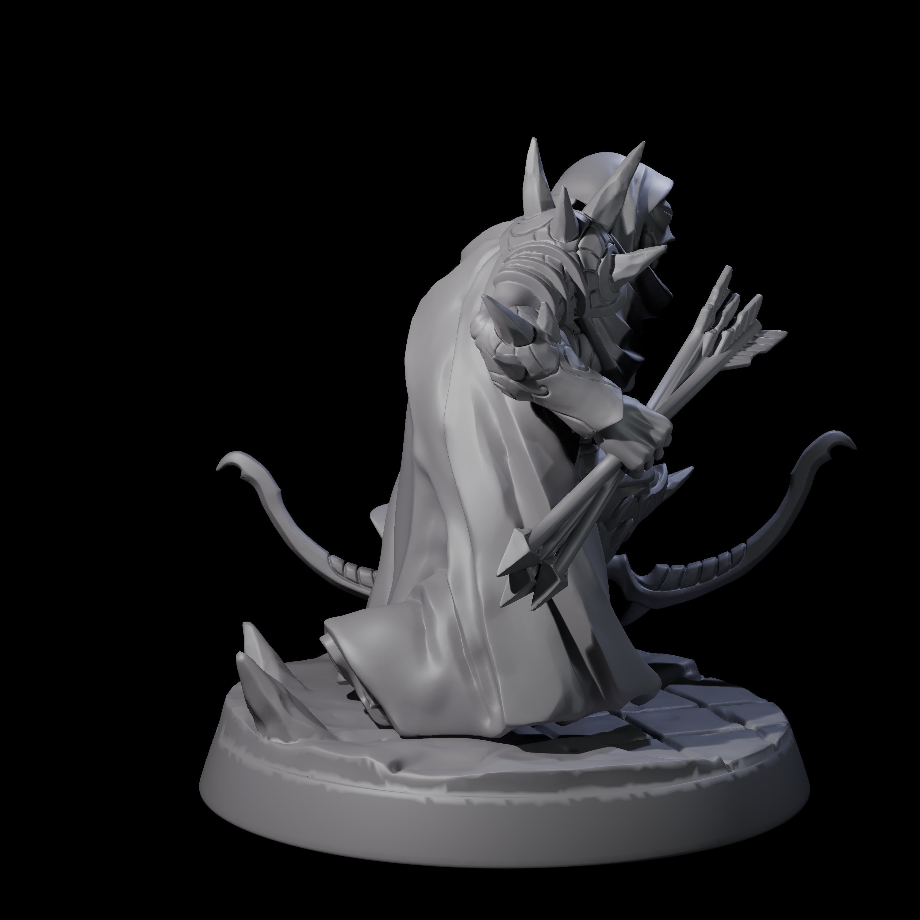 Nefarious Drow Assassin A Miniature for Dungeons and Dragons, Pathfinder or other TTRPGs