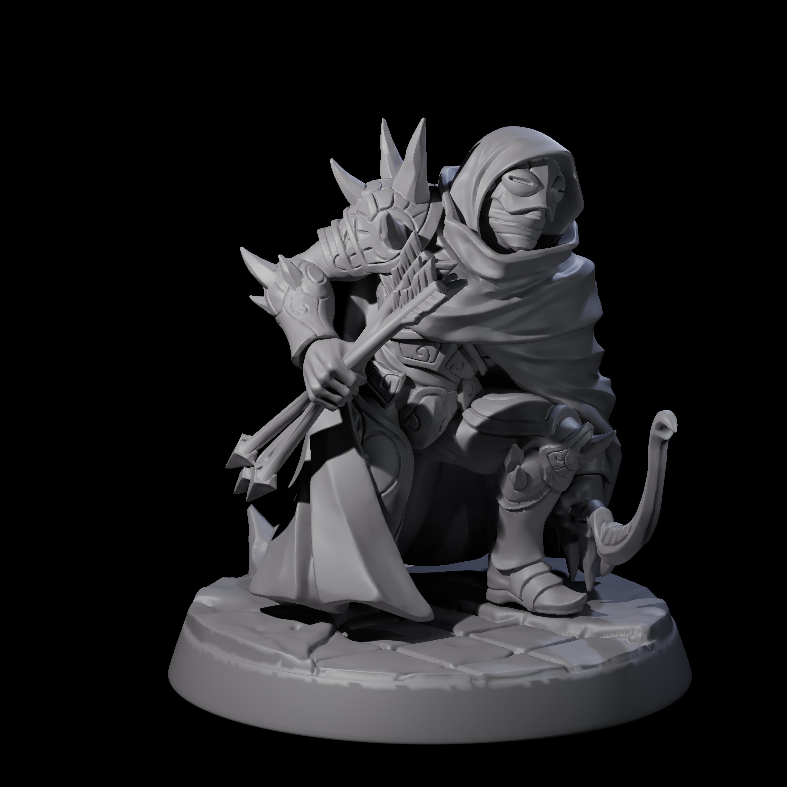 Nefarious Drow Assassin A Miniature for Dungeons and Dragons, Pathfinder or other TTRPGs