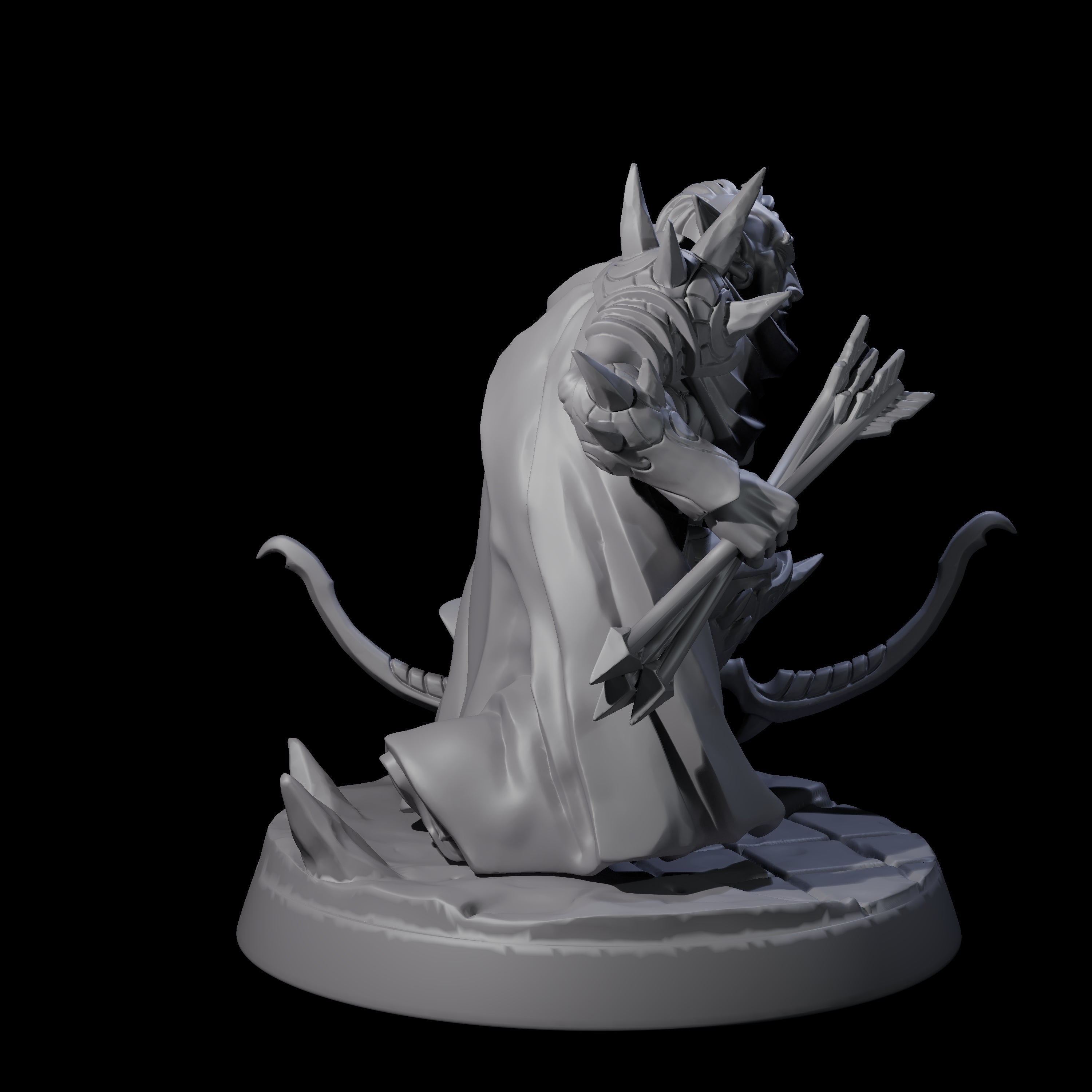 Nefarious Drow Assassin A Miniature for Dungeons and Dragons, Pathfinder or other TTRPGs
