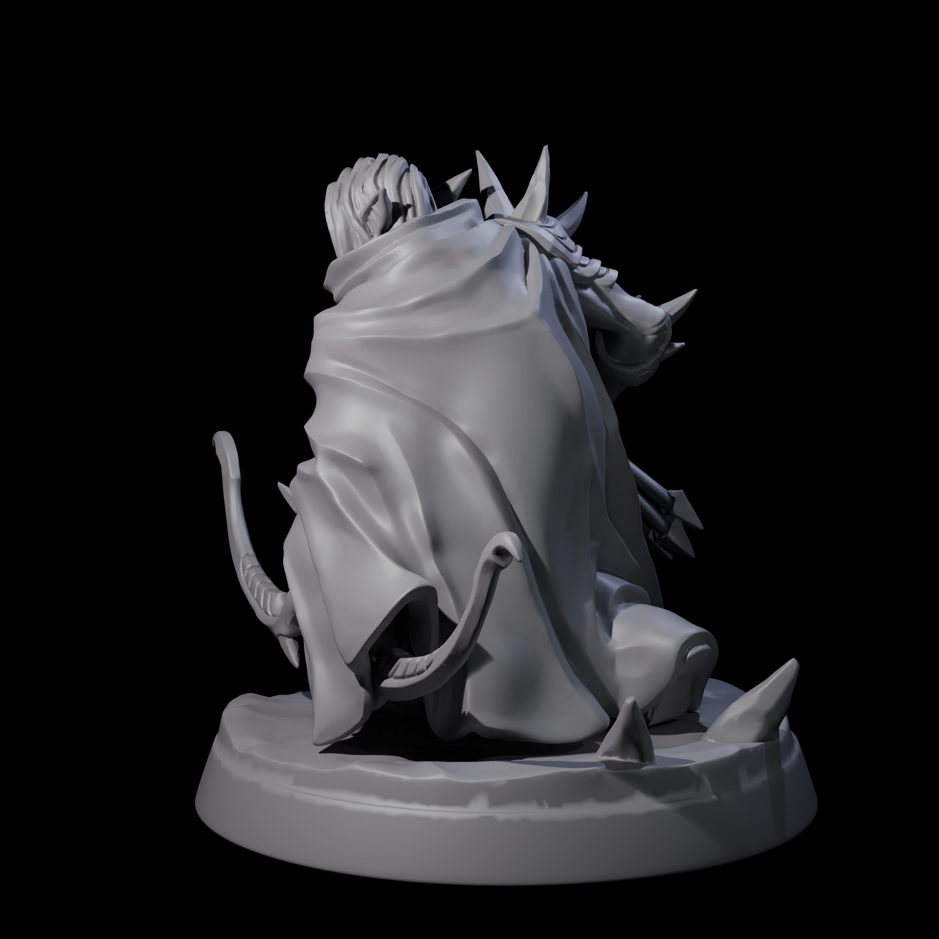 Nefarious Drow Assassin A Miniature for Dungeons and Dragons, Pathfinder or other TTRPGs