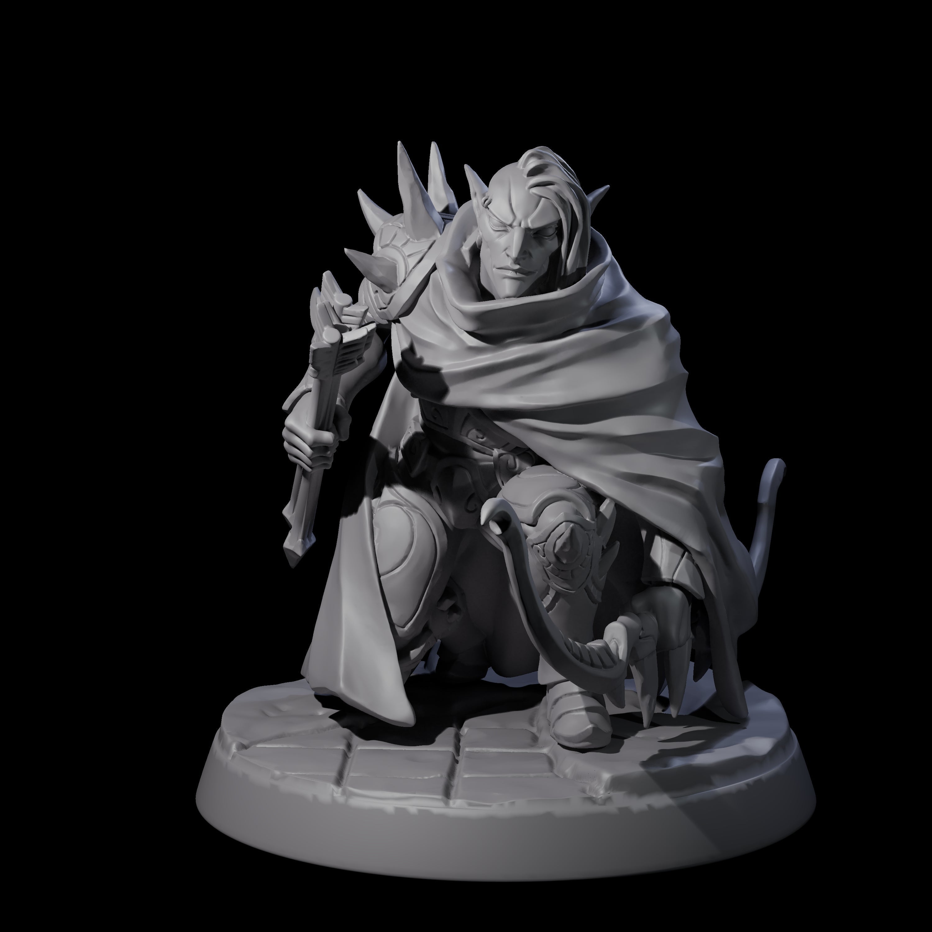 Nefarious Drow Assassin A Miniature for Dungeons and Dragons, Pathfinder or other TTRPGs
