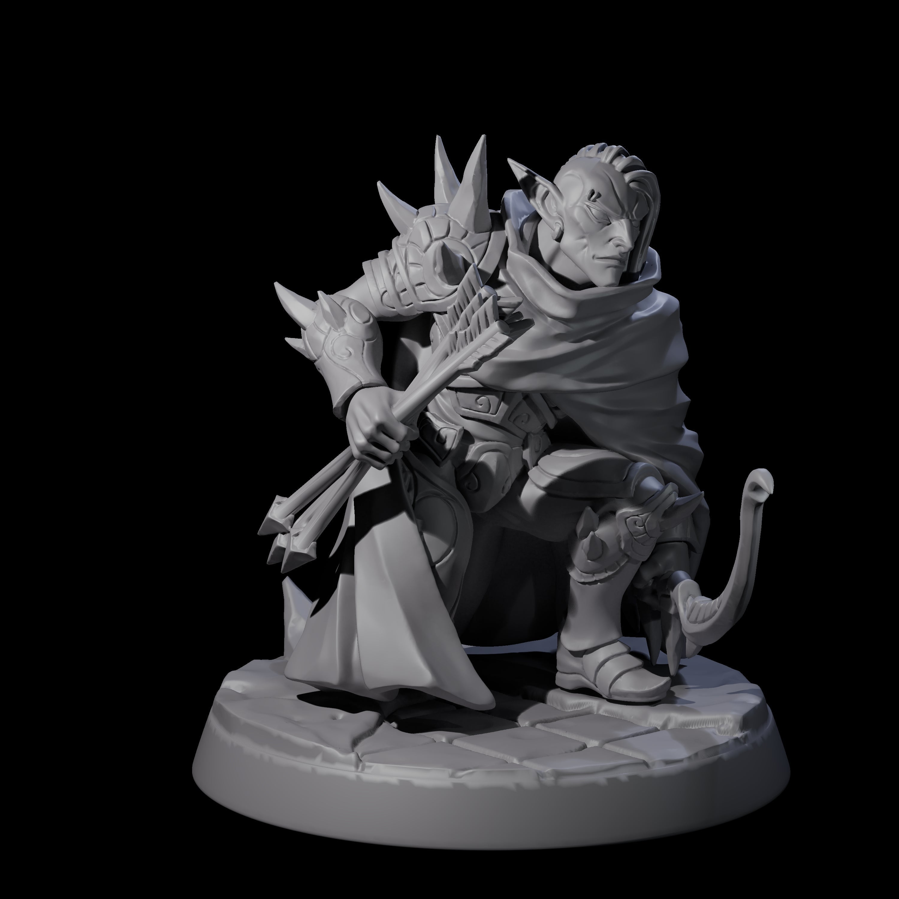 Nefarious Drow Assassin A Miniature for Dungeons and Dragons, Pathfinder or other TTRPGs