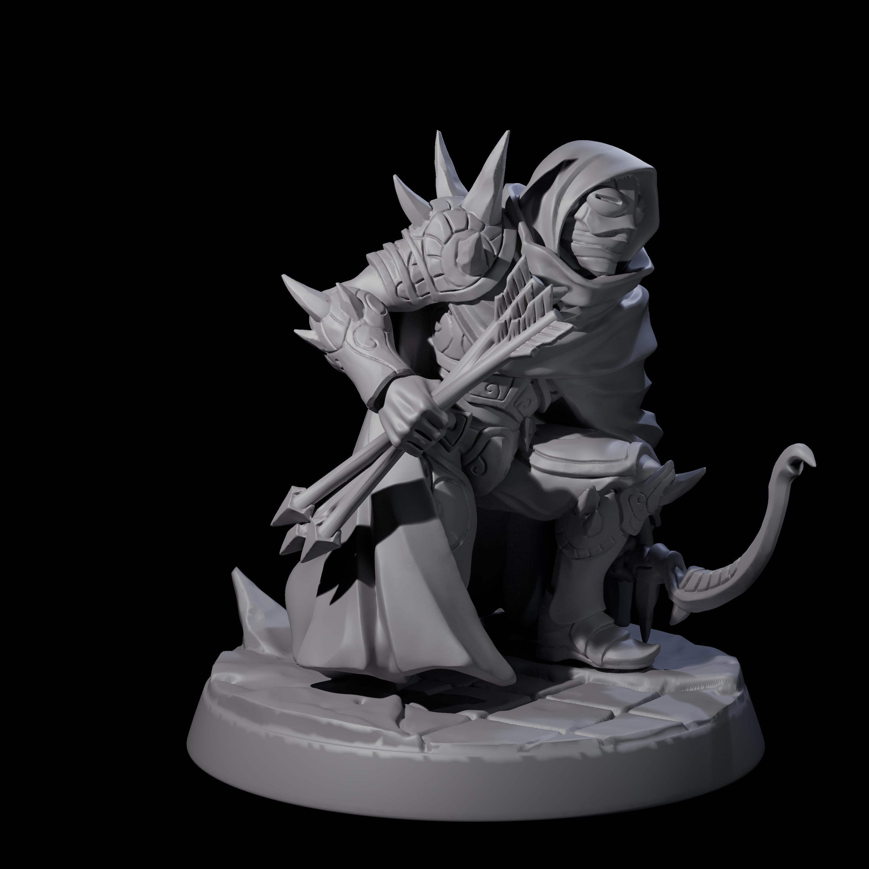 Nefarious Drow Assassin A Miniature for Dungeons and Dragons, Pathfinder or other TTRPGs
