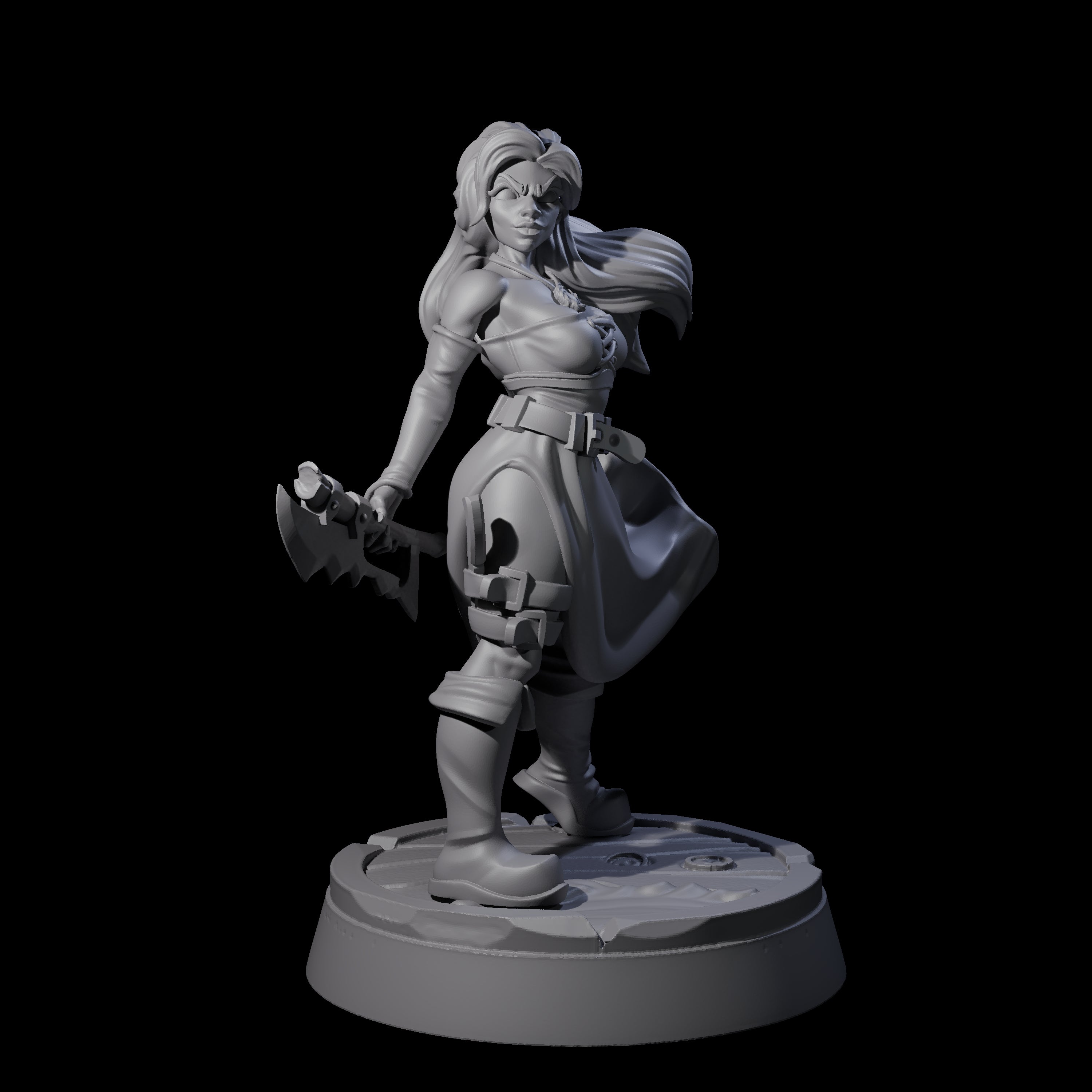 Nefarious Human Crime Boss No Tongue Savana Miniature for Dungeons and Dragons, Pathfinder or other TTRPGs