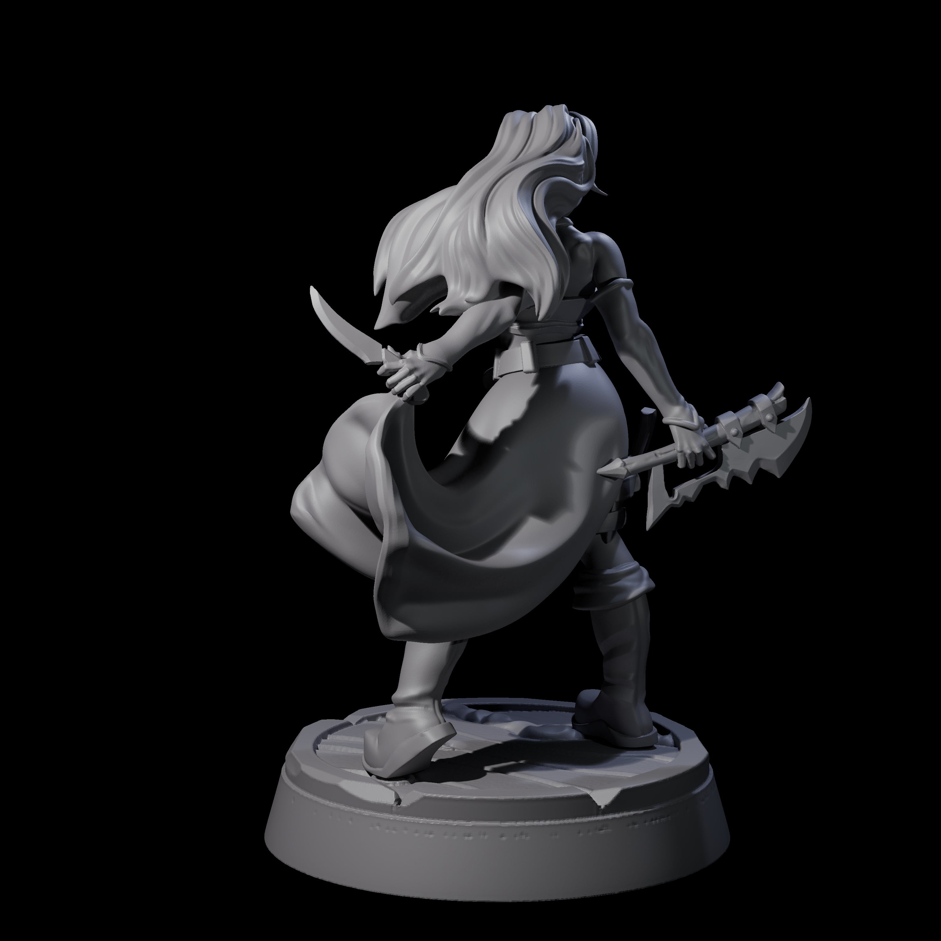 Nefarious Human Crime Boss No Tongue Savana Miniature for Dungeons and Dragons, Pathfinder or other TTRPGs