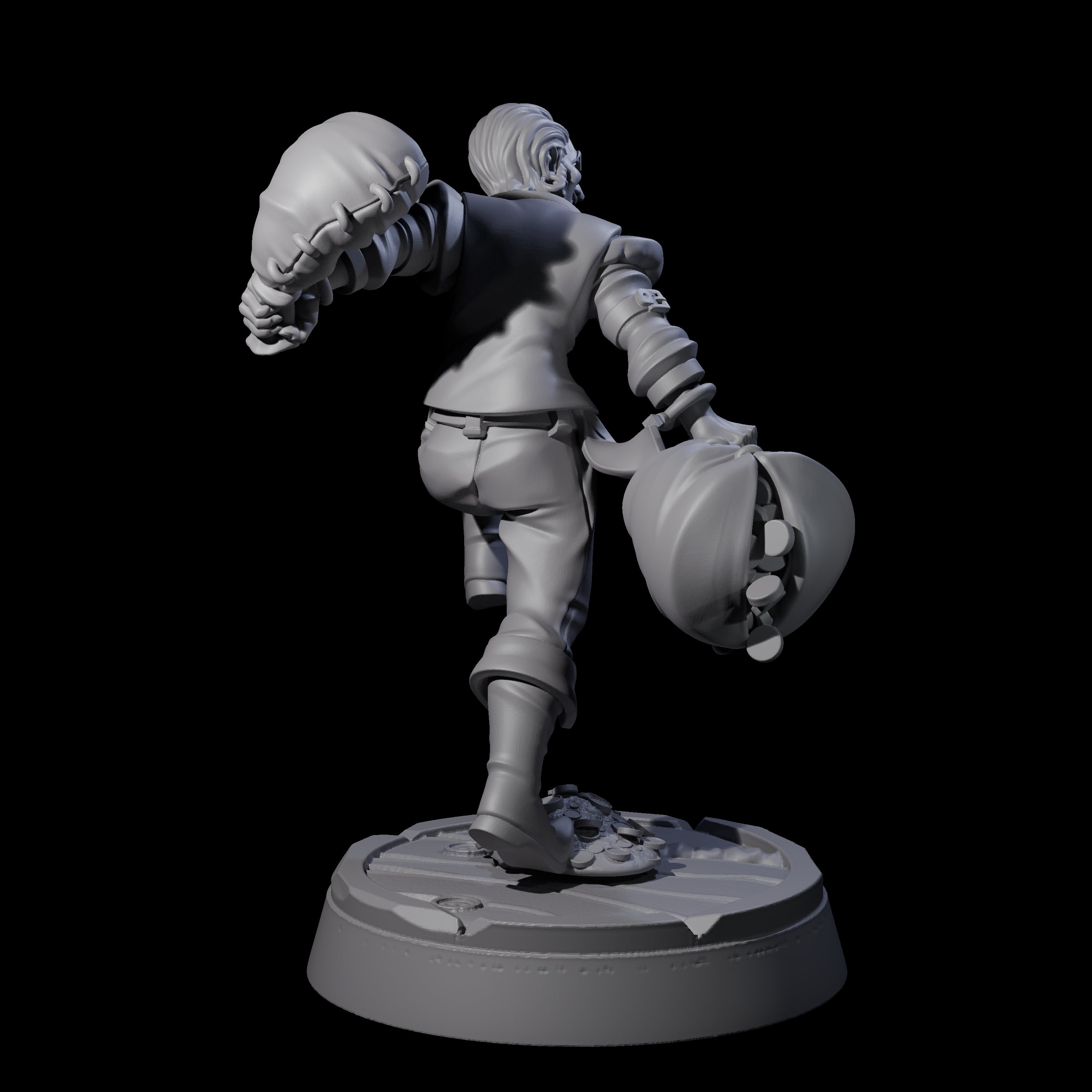 Nefarious Human Crime Boss Typhoon Harry Miniature for Dungeons and Dragons, Pathfinder or other TTRPGs