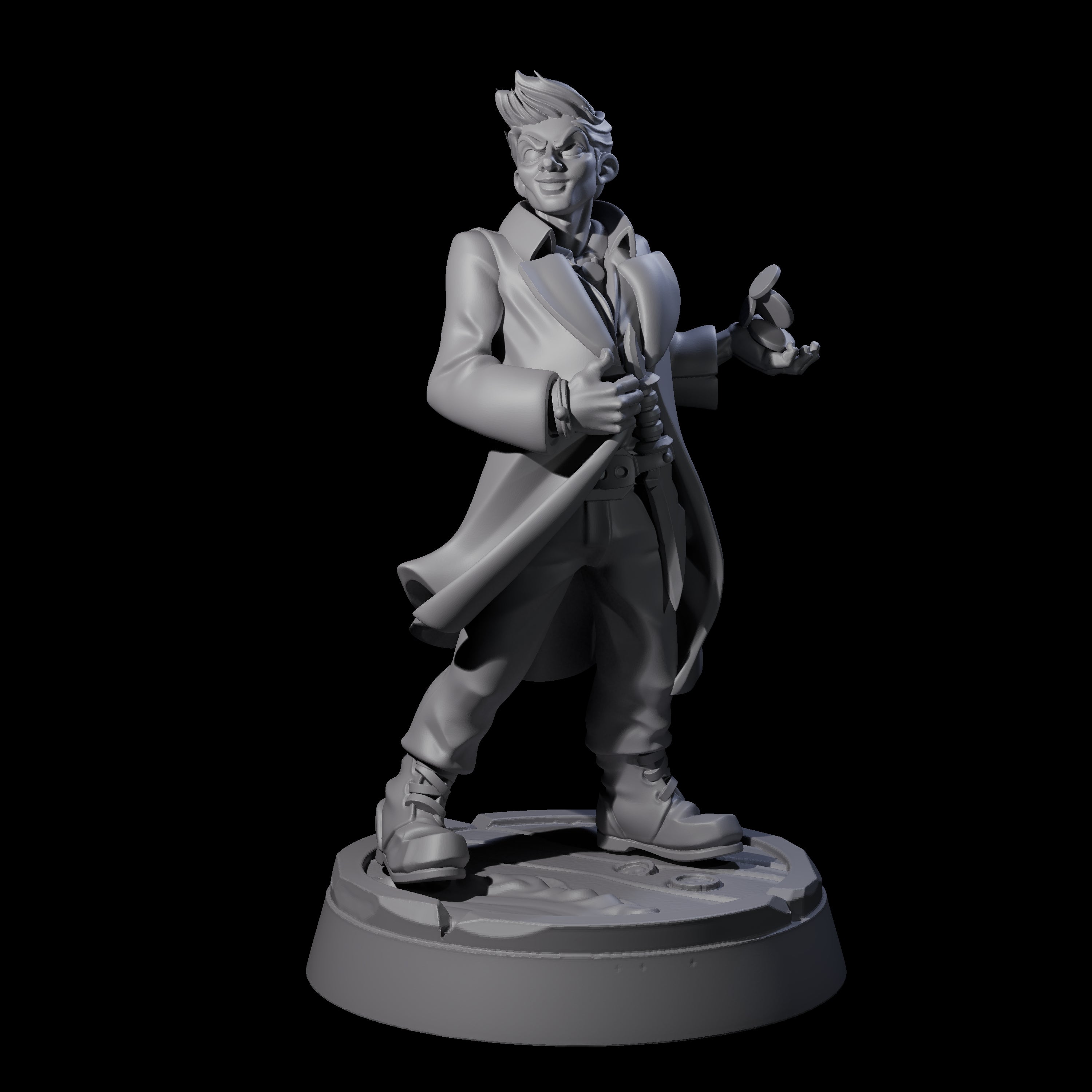 Nefarious Human Crime Boss Xandras Miniature for Dungeons and Dragons, Pathfinder or other TTRPGs