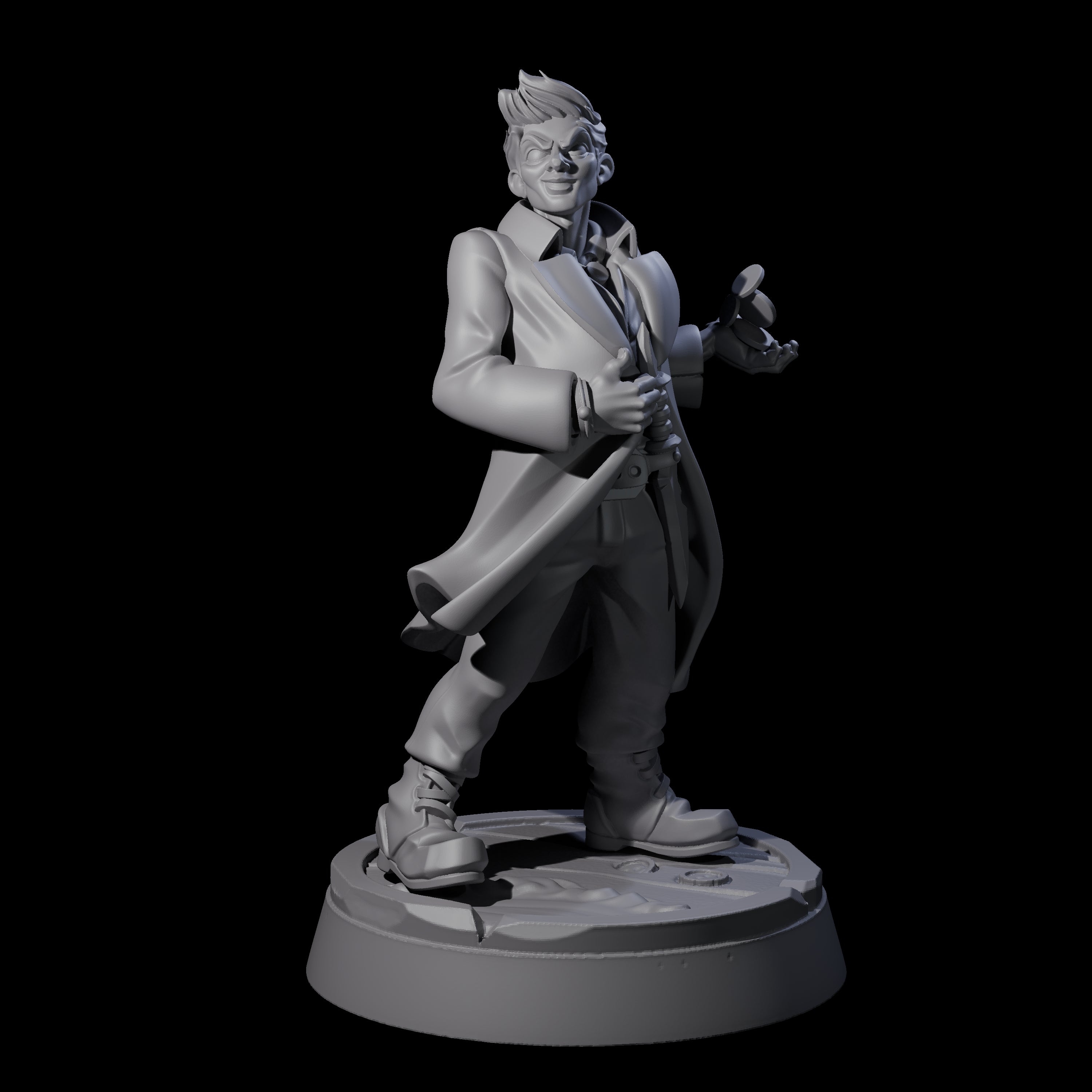 Nefarious Human Crime Bosses Miniature for Dungeons and Dragons, Pathfinder or other TTRPGs