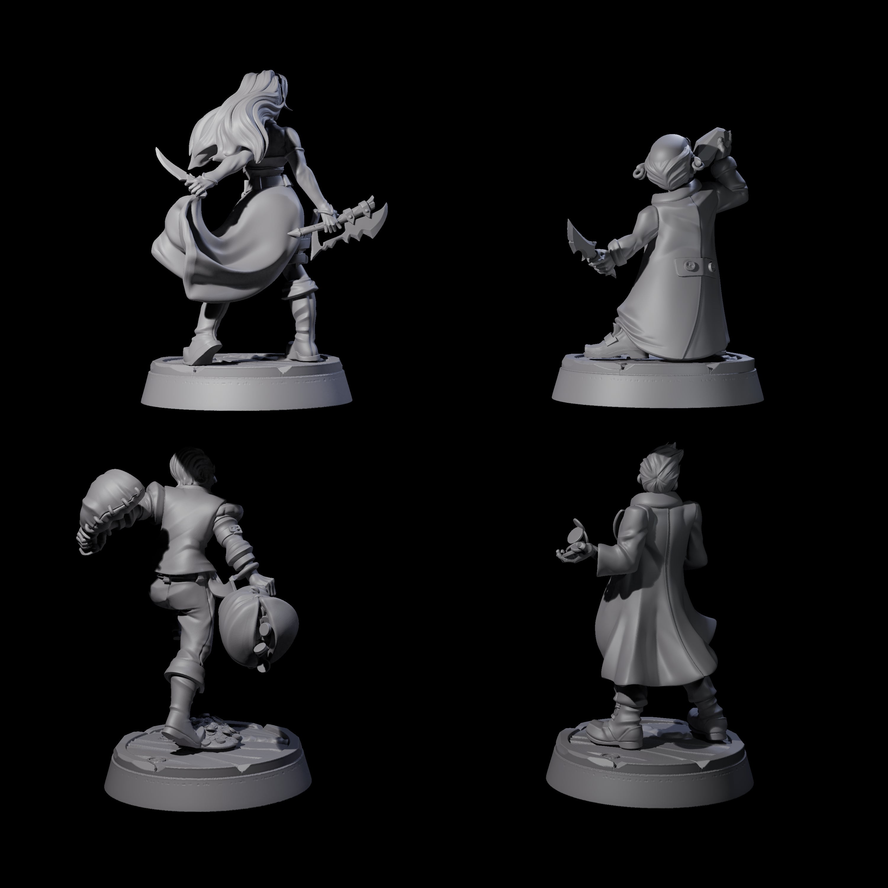Nefarious Human Crime Bosses Miniature for Dungeons and Dragons, Pathfinder or other TTRPGs