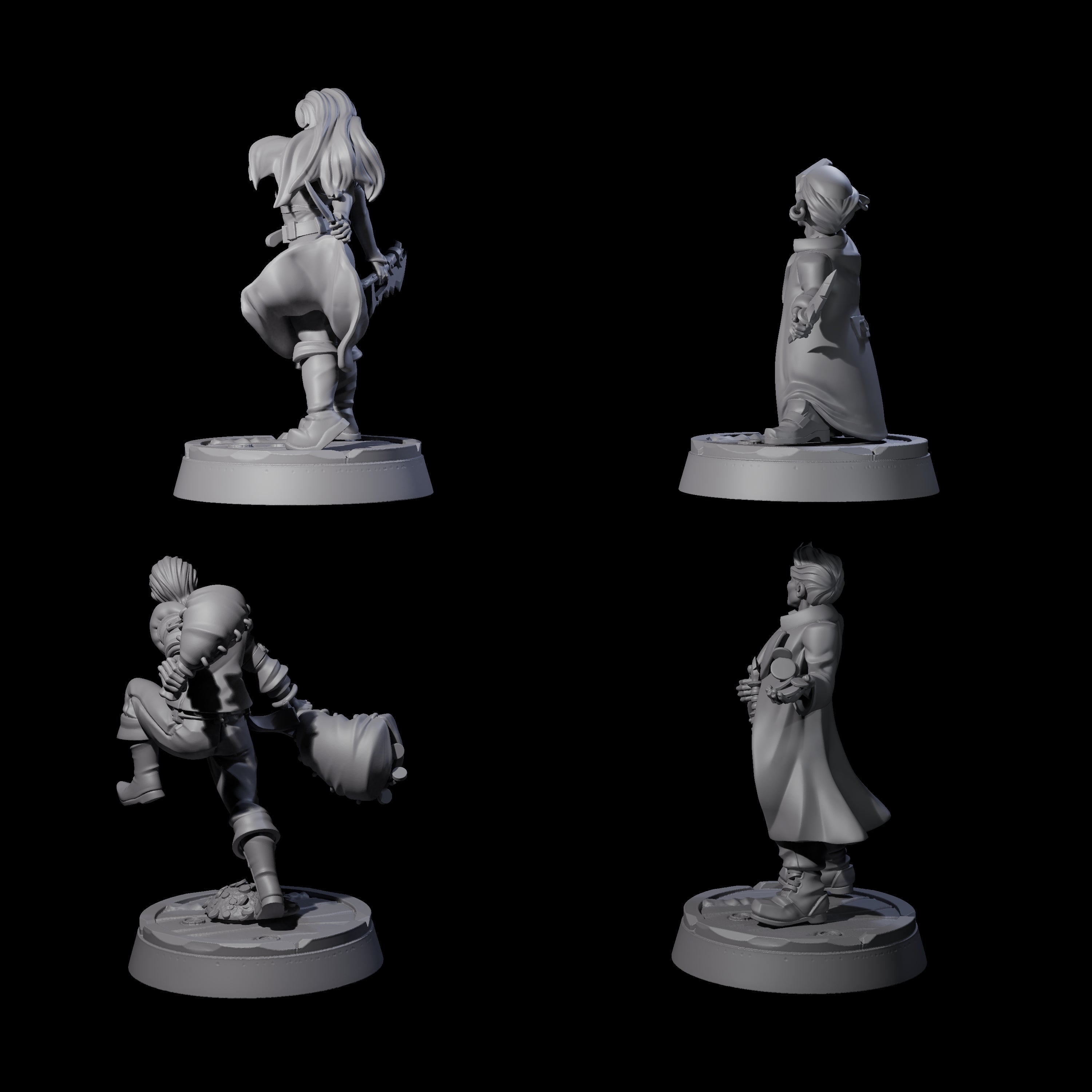 Nefarious Human Crime Bosses Miniature for Dungeons and Dragons, Pathfinder or other TTRPGs