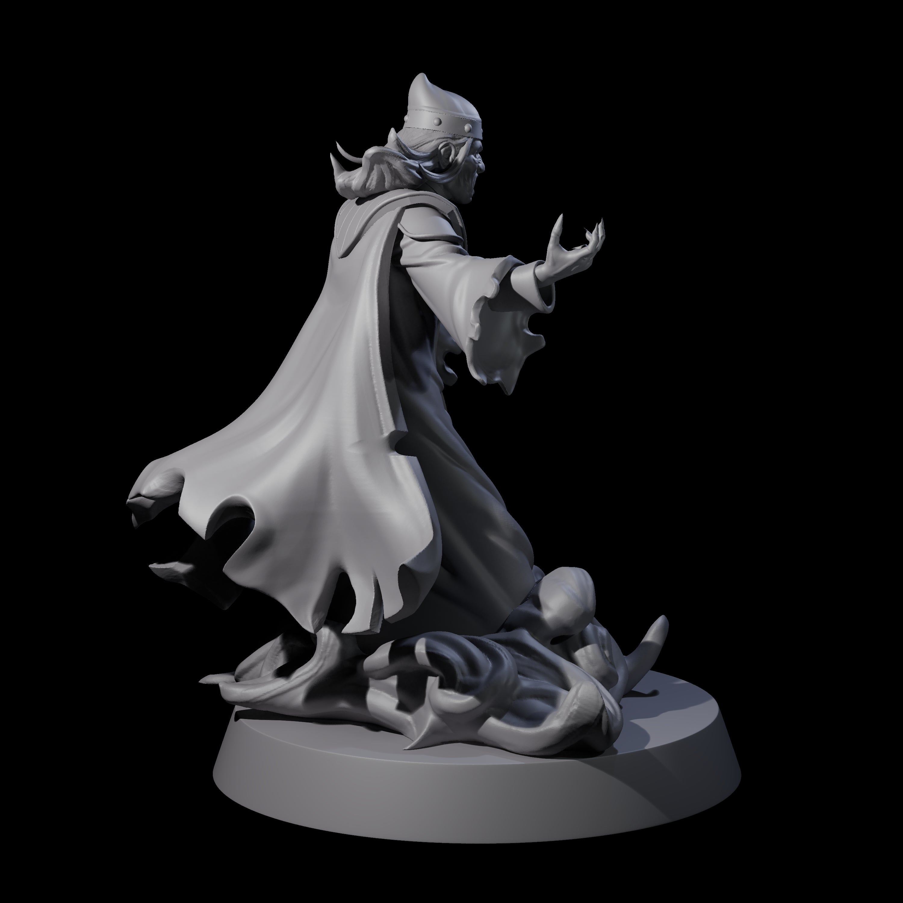 Nefarious Shadow Ruler Miniature for Dungeons and Dragons, Pathfinder or other TTRPGs